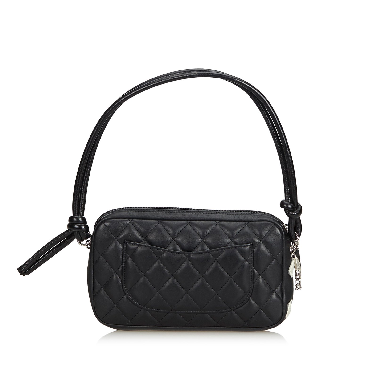 Chanel Vintage - Cambon Ligne Pochette Bag - Black - Leather and Lambskin  Handbag - Luxury High Quality - Avvenice
