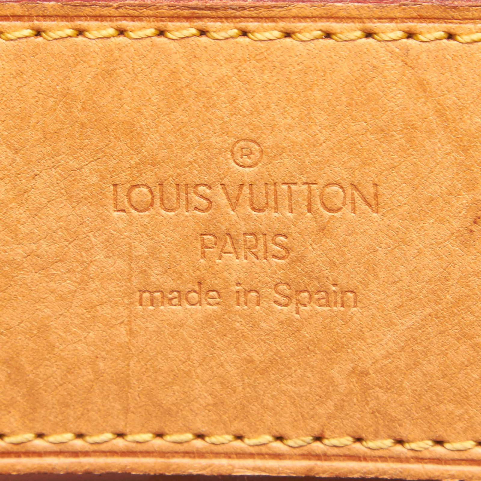 Louis Vuitton Monogram Cabas Sac Ambre PM Brown Leather Plastic ref.99944 -  Joli Closet