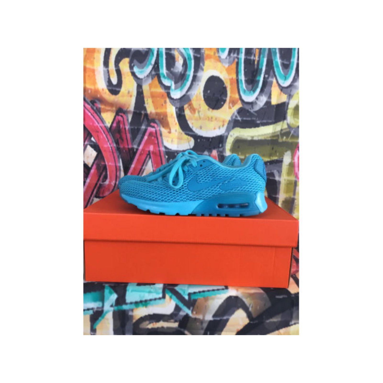 Nike Air Max 90 Turquoise Polyester ref.105433 - Joli Closet