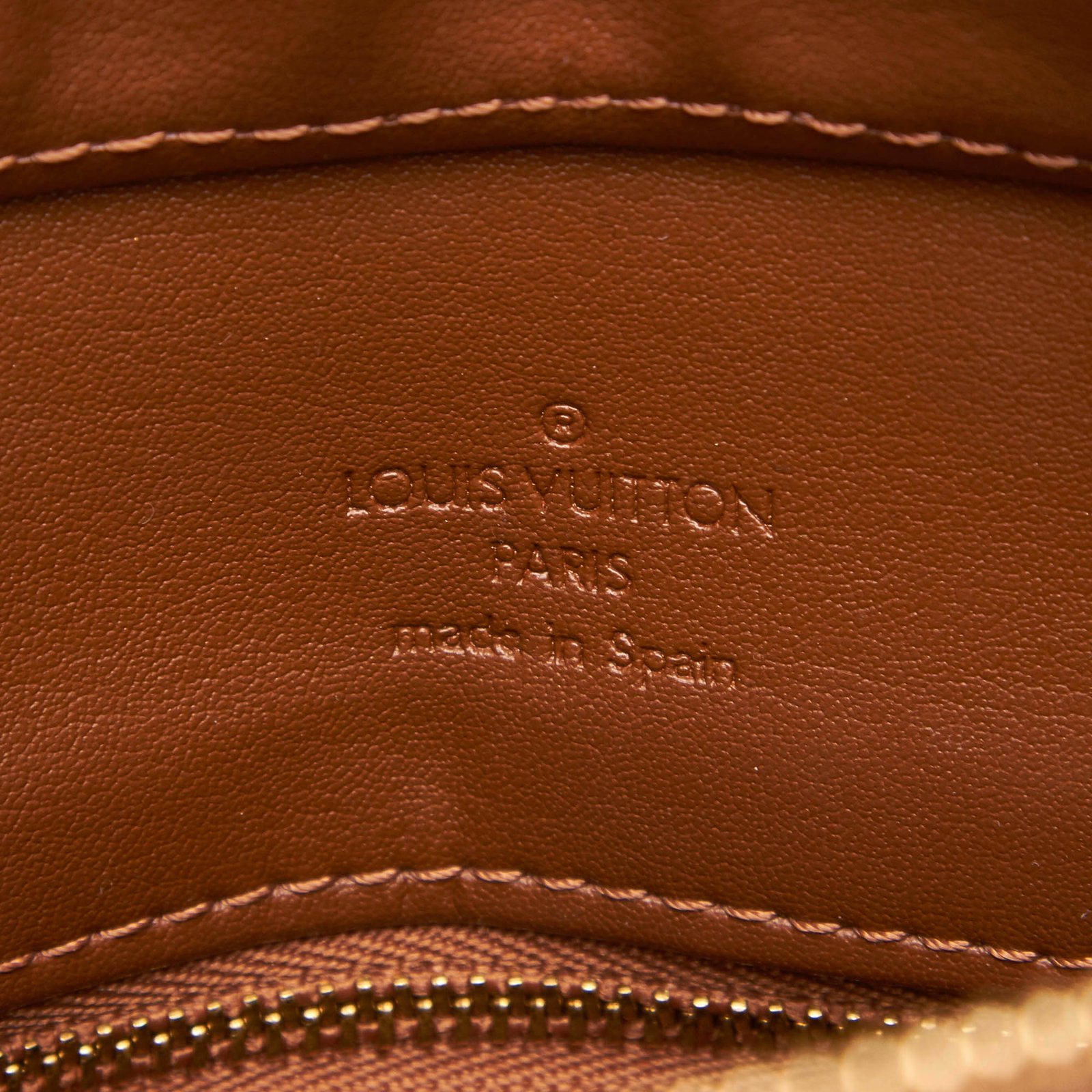 Louis Vuitton Brown Vernis Houston Tote Bag Beige Leather Patent leather  ref.297106 - Joli Closet