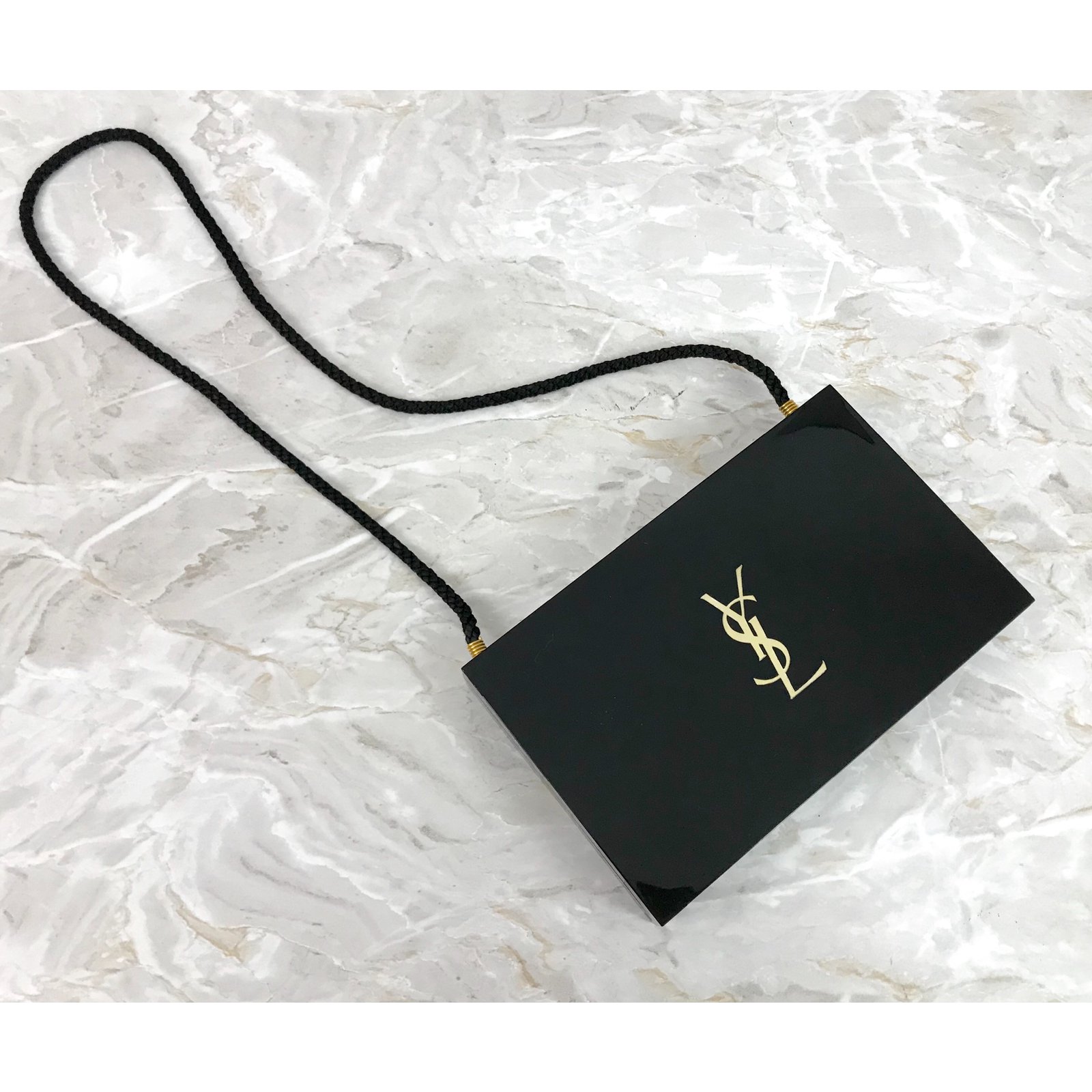 Yves Saint Laurent make-up pouch Black Plastic ref.105939 - Joli Closet