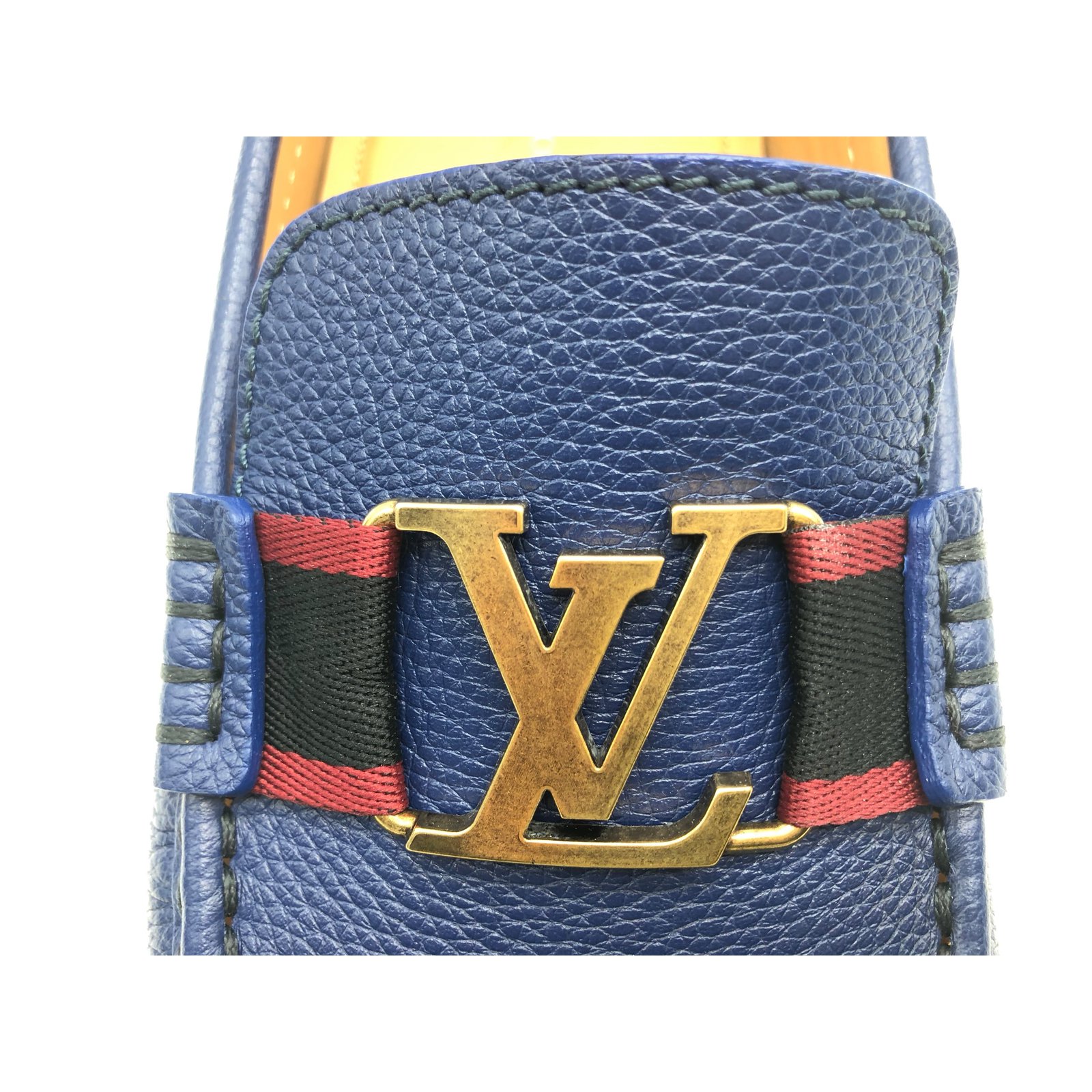 Louis Vuitton Blue Monte Carlo Moccasin Loafers 10 – The Closet
