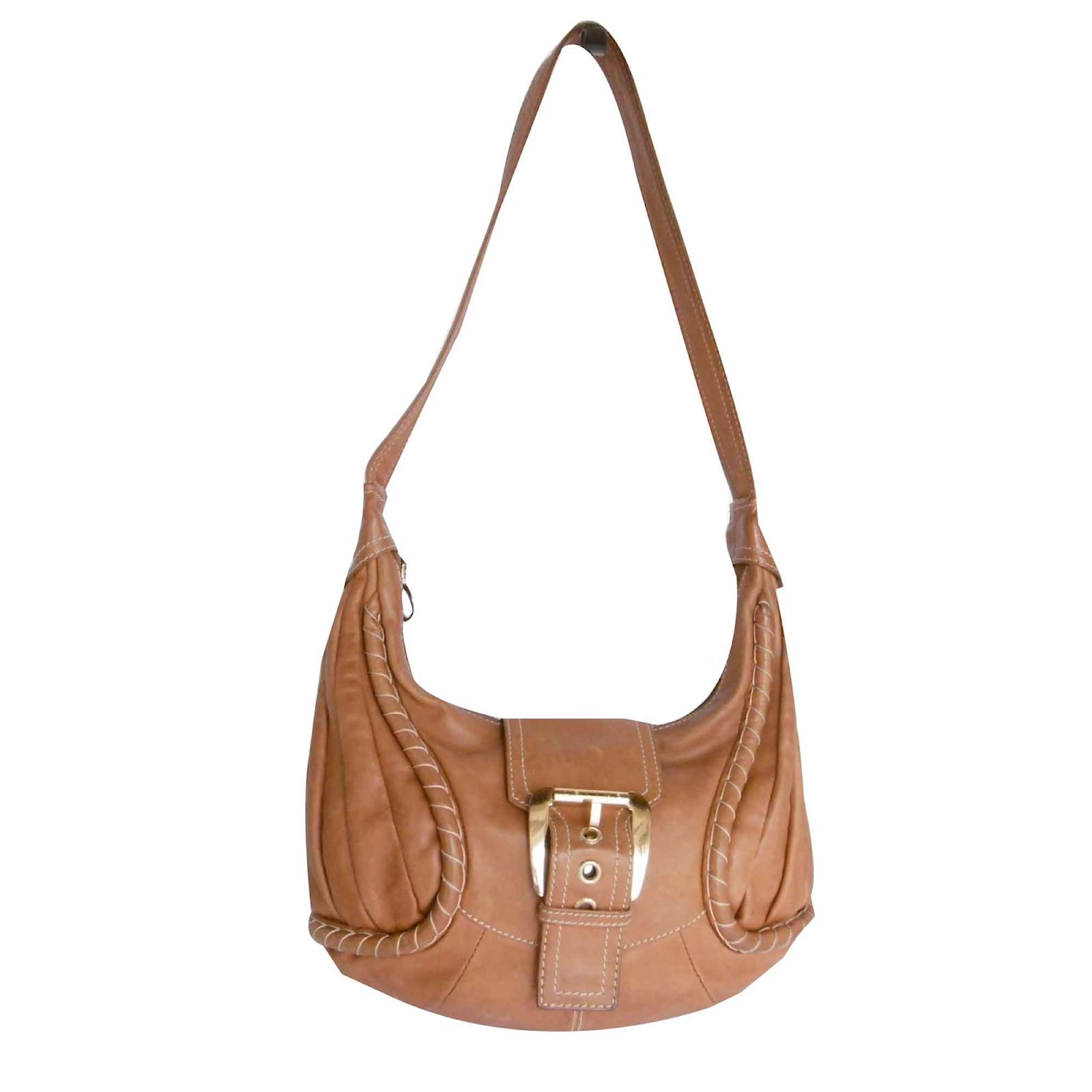 C?�line Celine Sac en bandouli?�re en cuir Cognac ref.106129 - Joli Closet