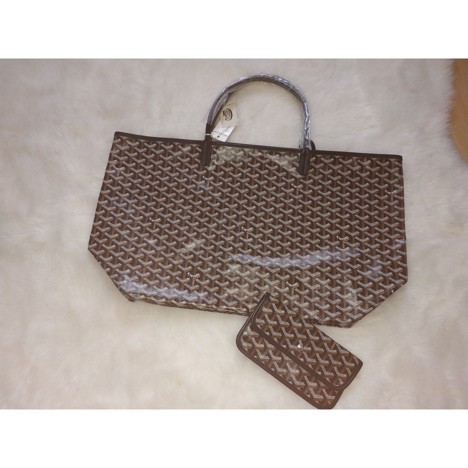 Goyard Anjou GM bag Light brown Leather ref.205896 - Joli Closet