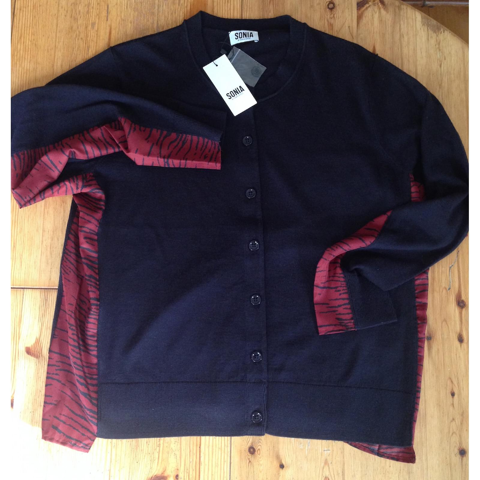 Manteau En Laine Multicolore Sonia Rykiel - Taille 38FR - Long, Cintré - Fabriqué En France - Occasion Très Bon état