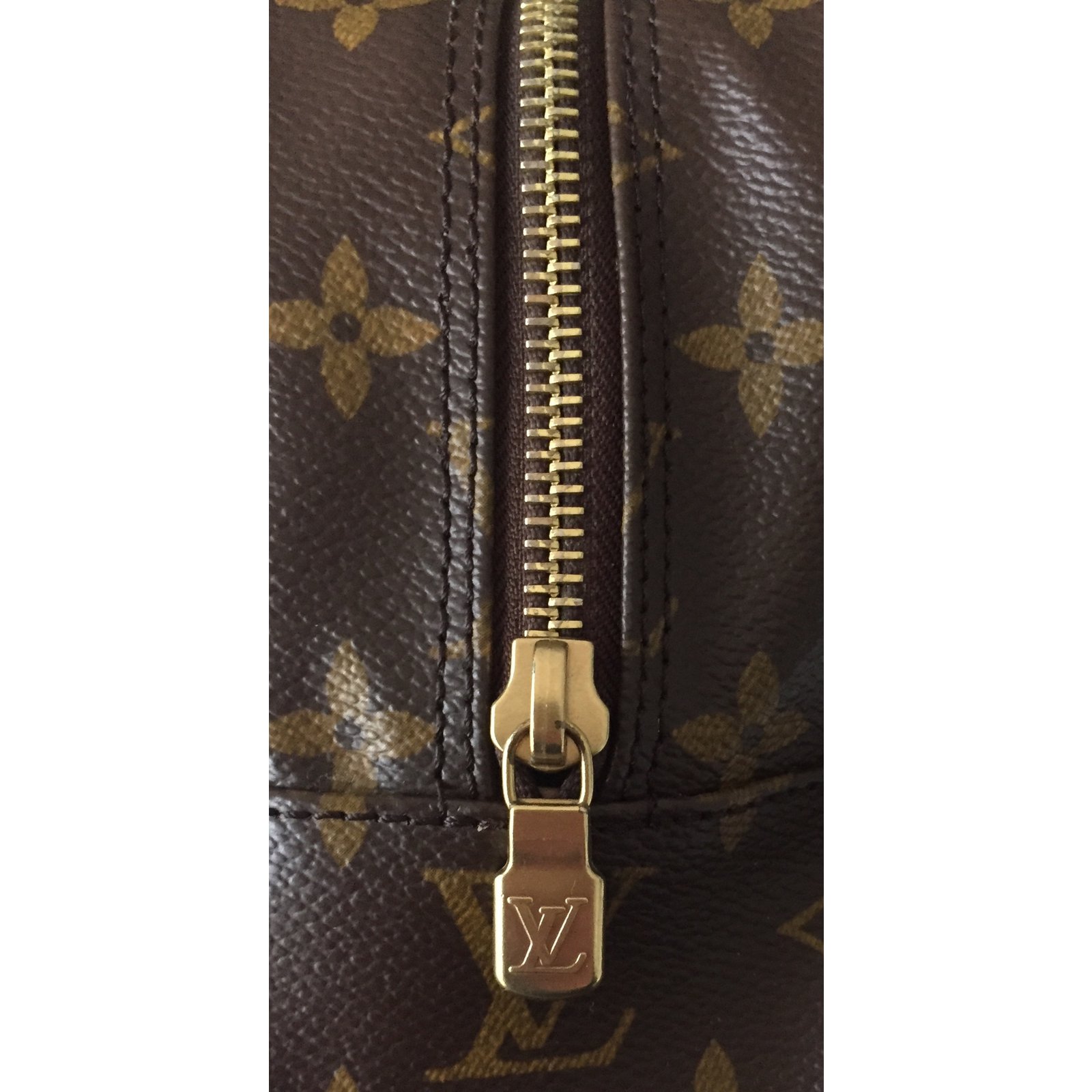 Louis Vuitton LV Cosmetic Pouch GM Monogram Brown Leather ref.498748 - Joli  Closet