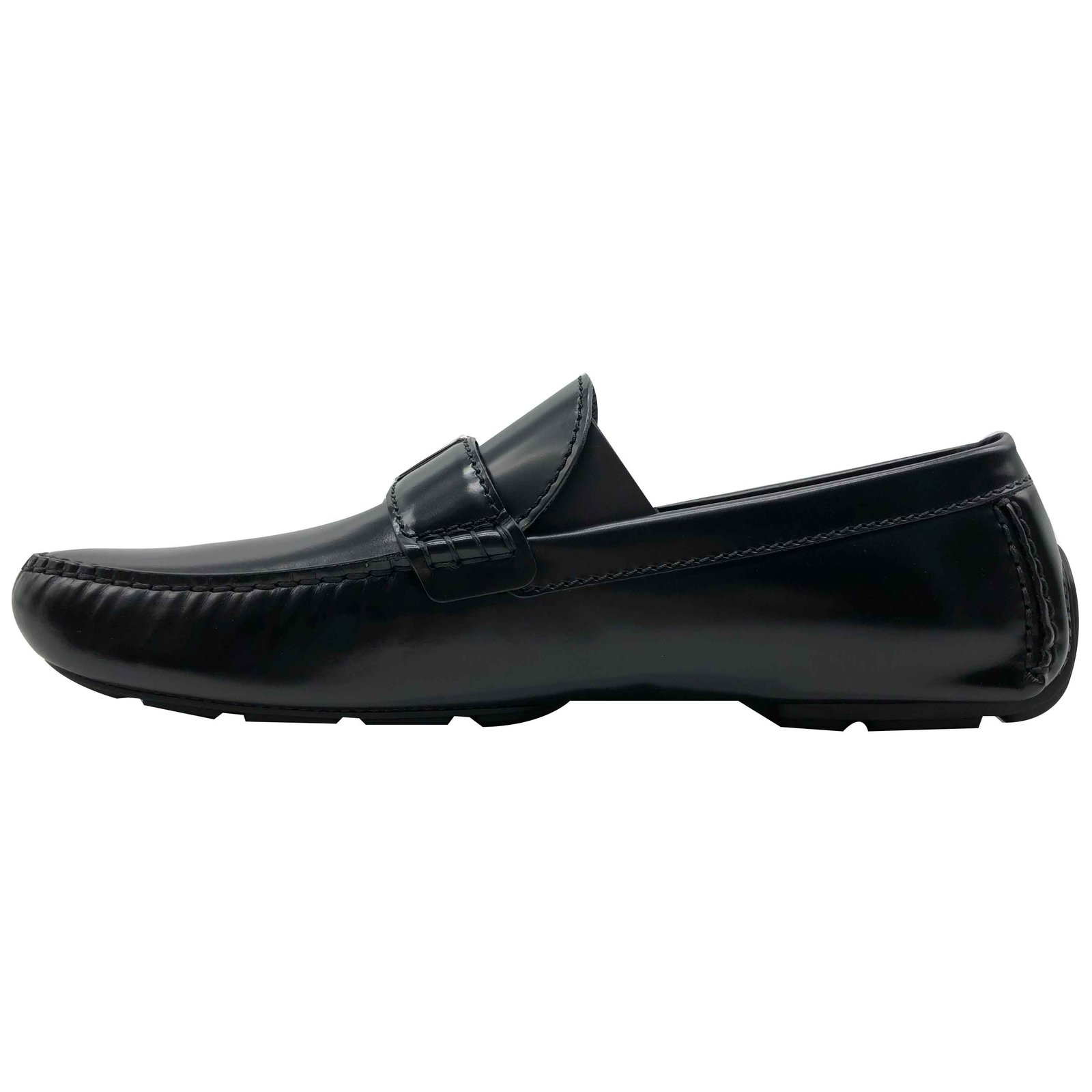Louis Vuitton men Loafers in black leather // Model: RaceTrack car