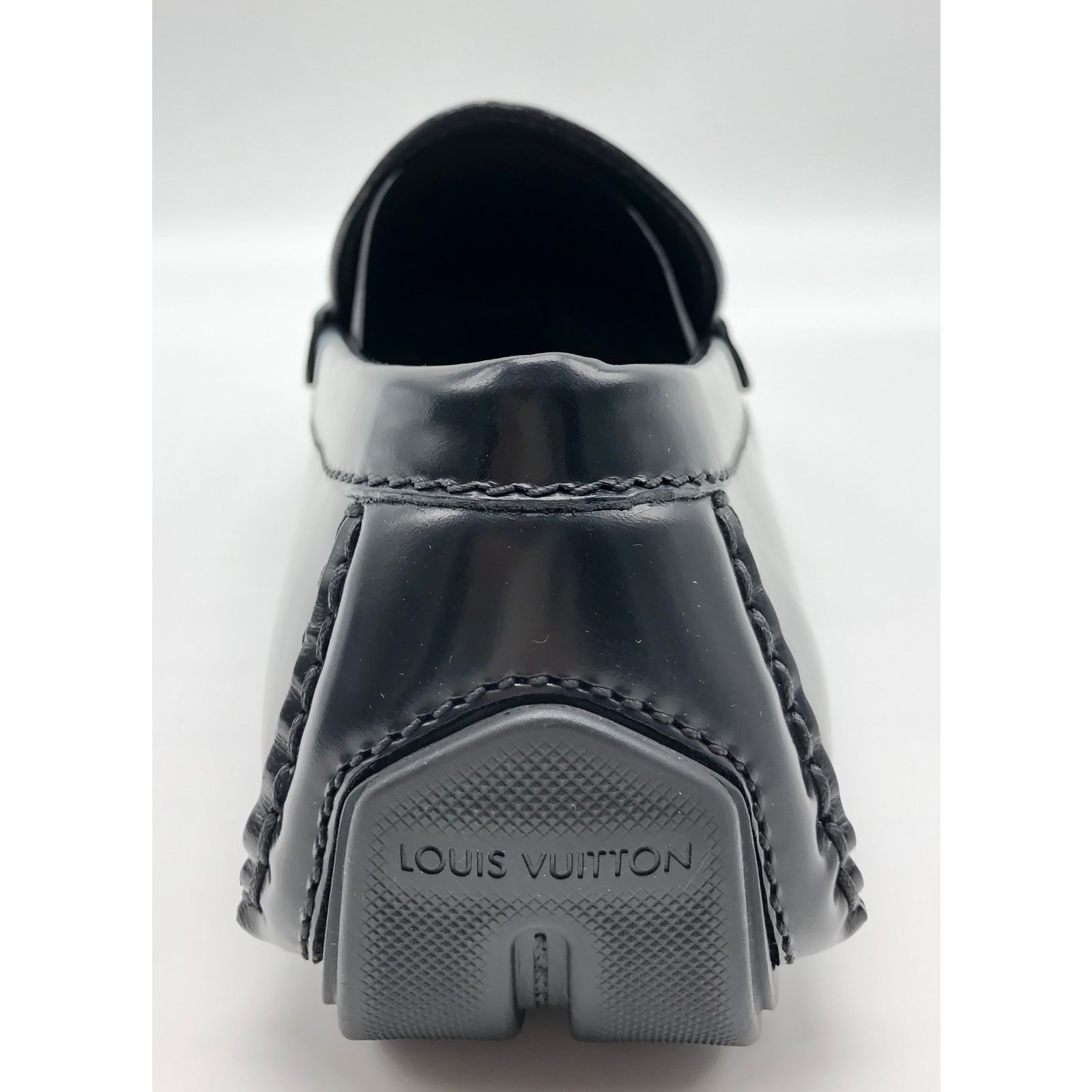 Louis Vuitton men Loafers in black leather // Model: RaceTrack car