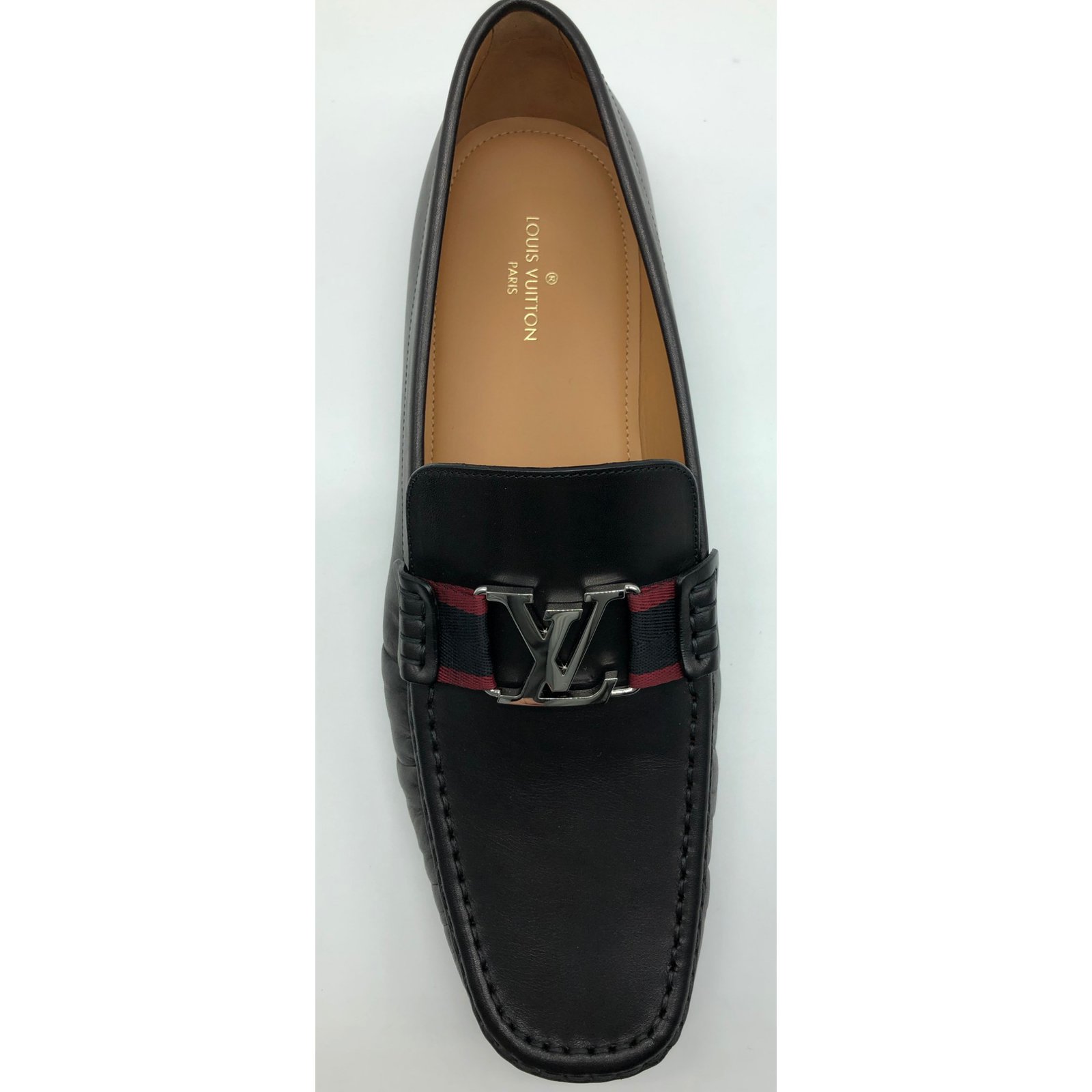 NEW LOUIS VUITTON LOAFERS 8 42 LEATHER LEATHER LOAFERS SHOES Black  ref.797162 - Joli Closet