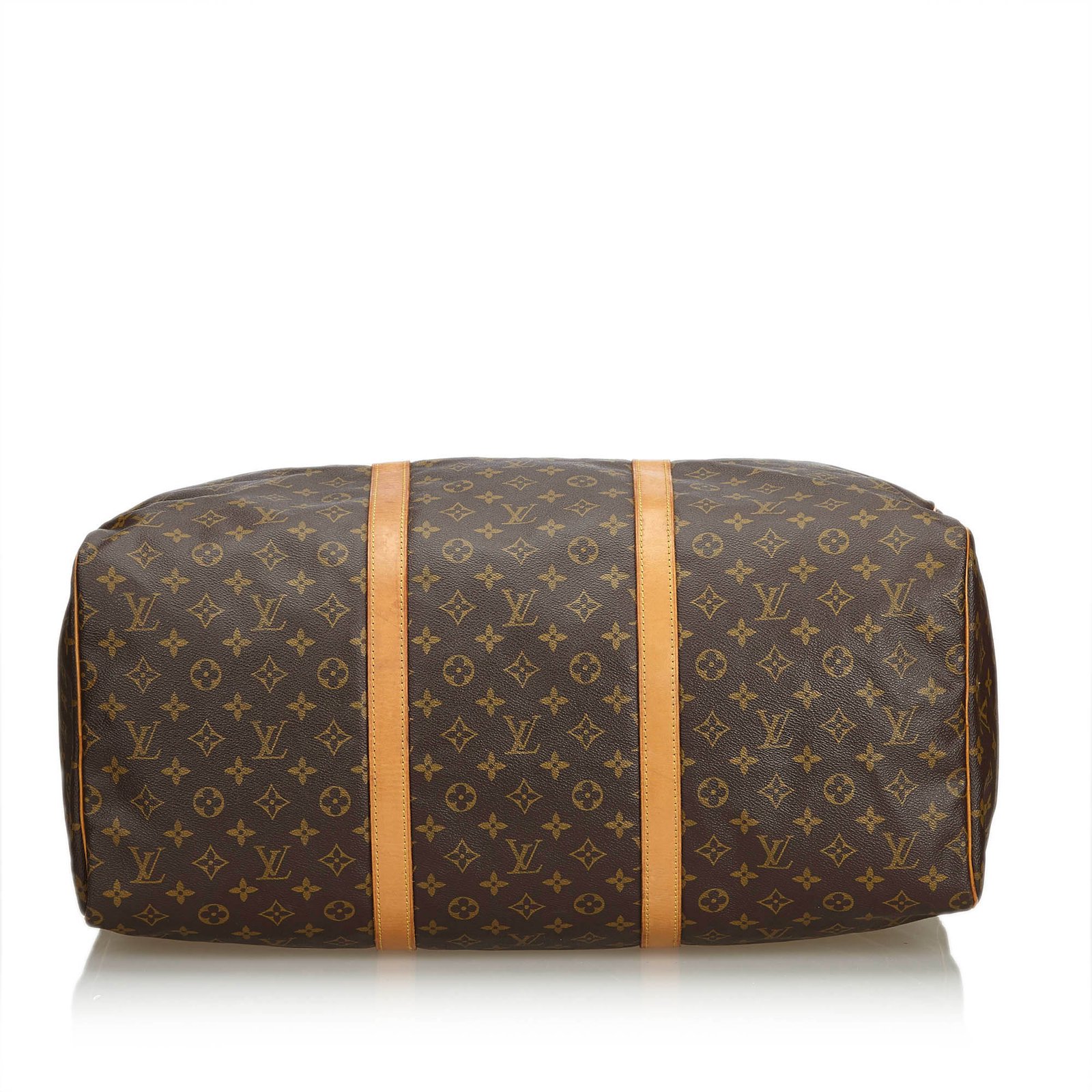 Louis Vuitton Monogram Sac Souple 55 Brown Leather Cloth ref.106992 - Joli  Closet