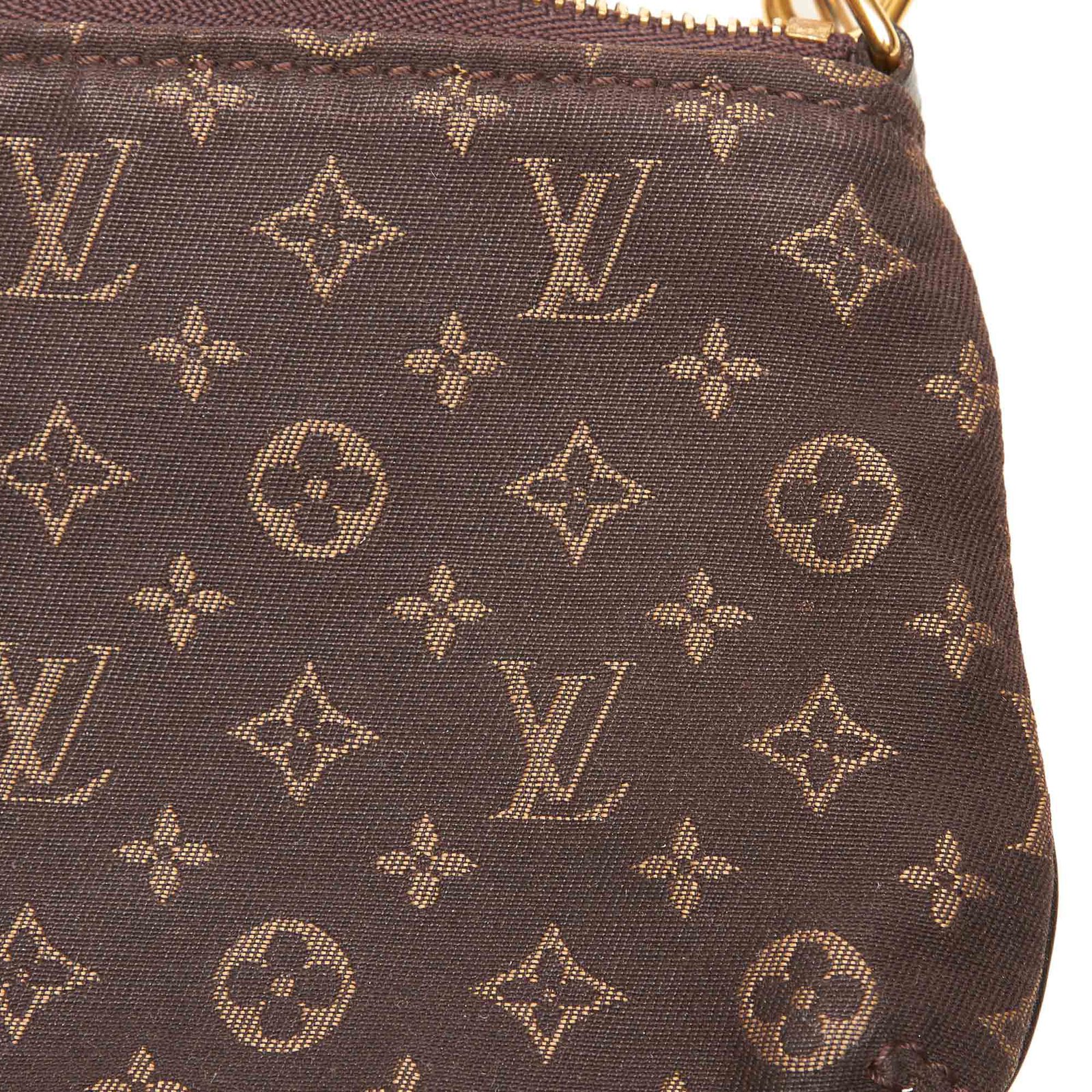 Louis Vuitton Monogram Mini Lin Pochette Black Cotton Cloth ref.107227 -  Joli Closet