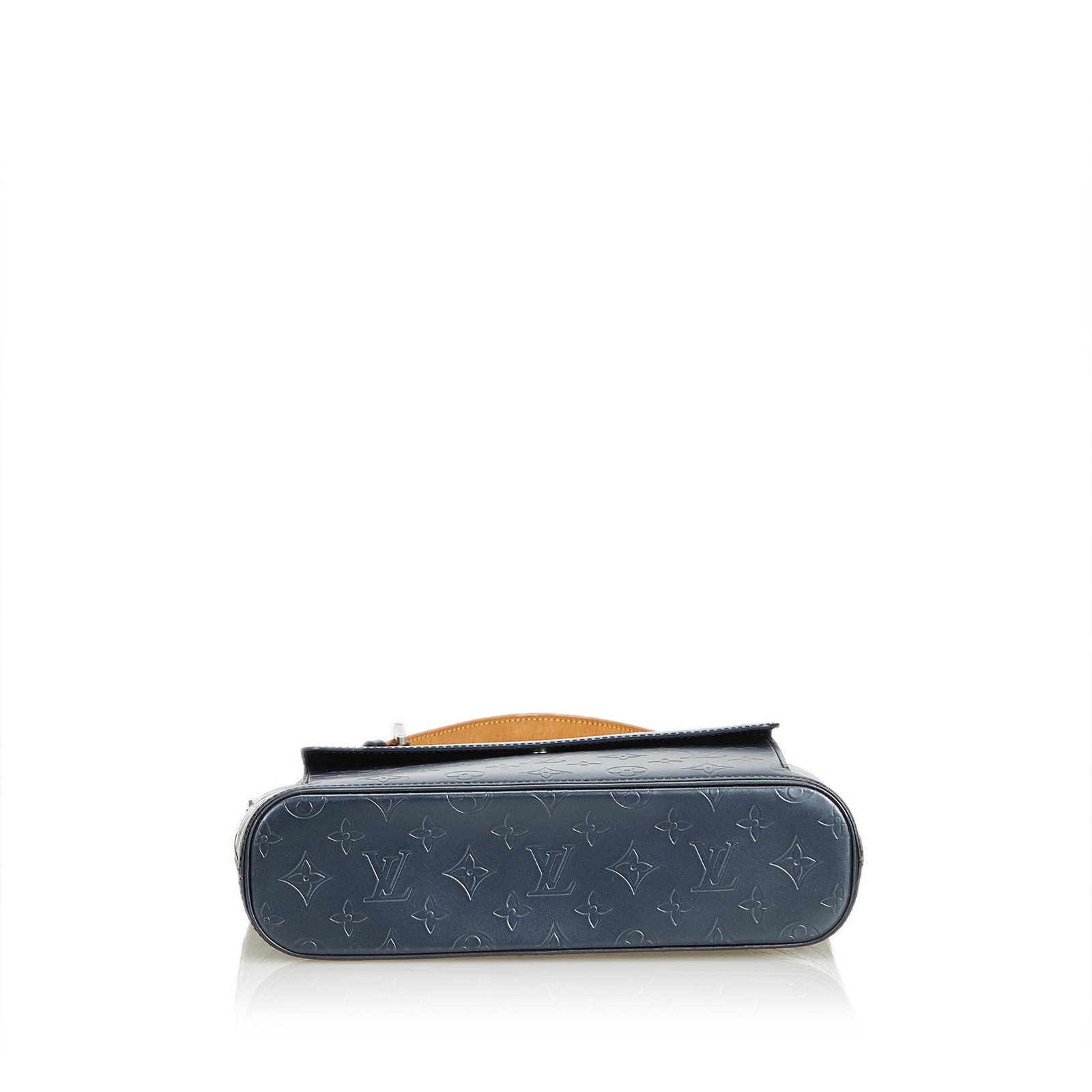 Louis Vuitton Monogramme Glace Bleu Shelton Cuir Veau façon poulain Bleu  foncé ref.502797 - Joli Closet