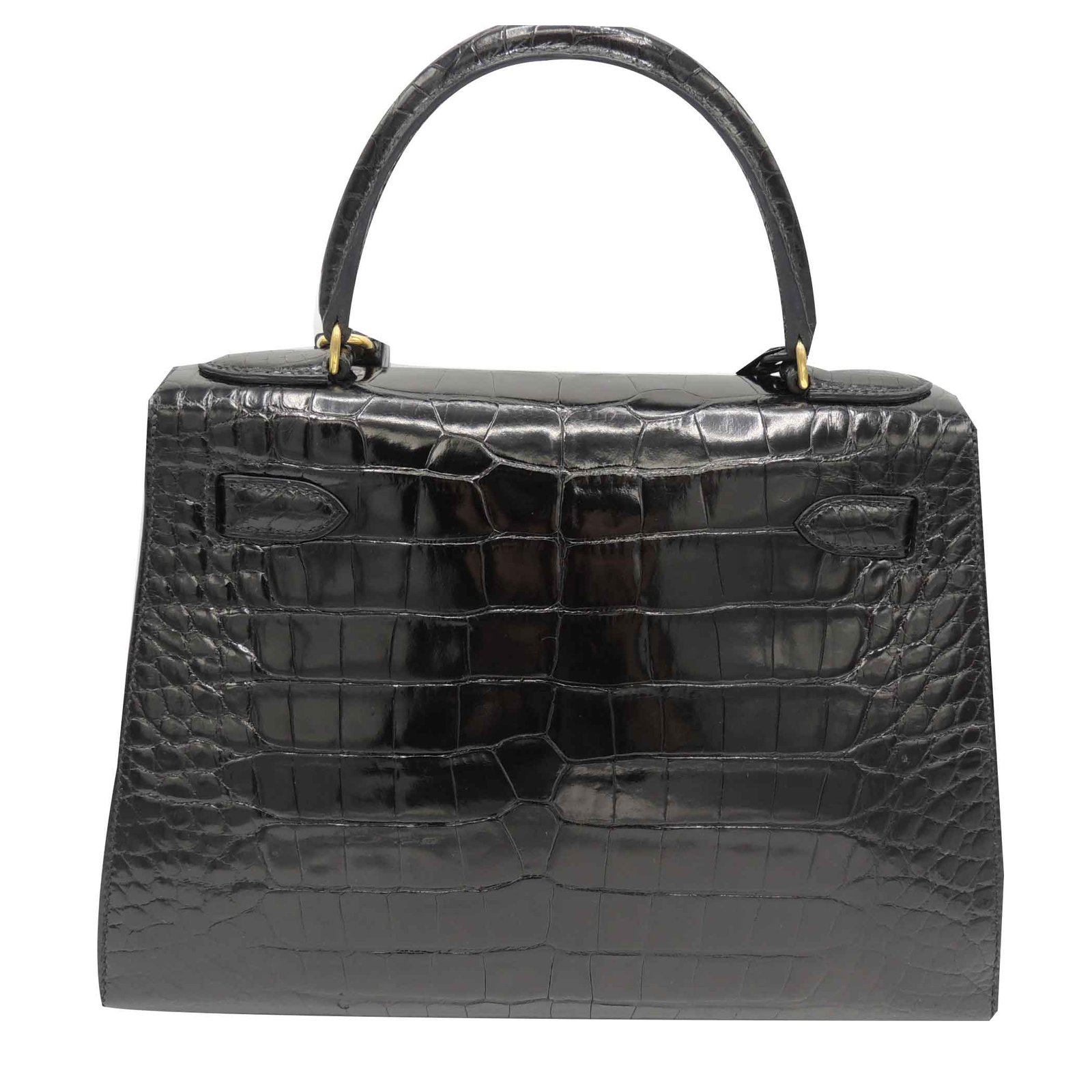 Hermès HERMES KELLY SELLIER POROSUS Black Exotic leather ref.107284 ...
