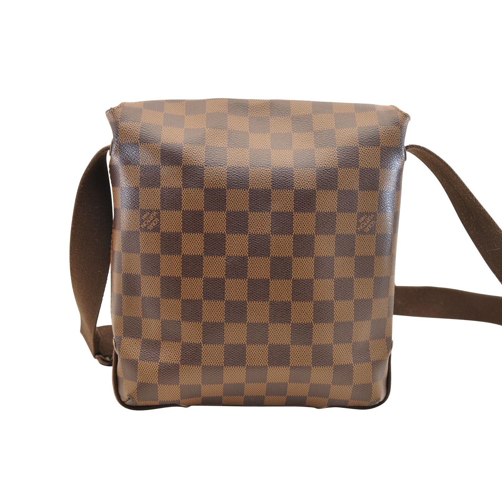 Saint-germain vintage linen crossbody bag Louis Vuitton Brown in Linen -  30159557