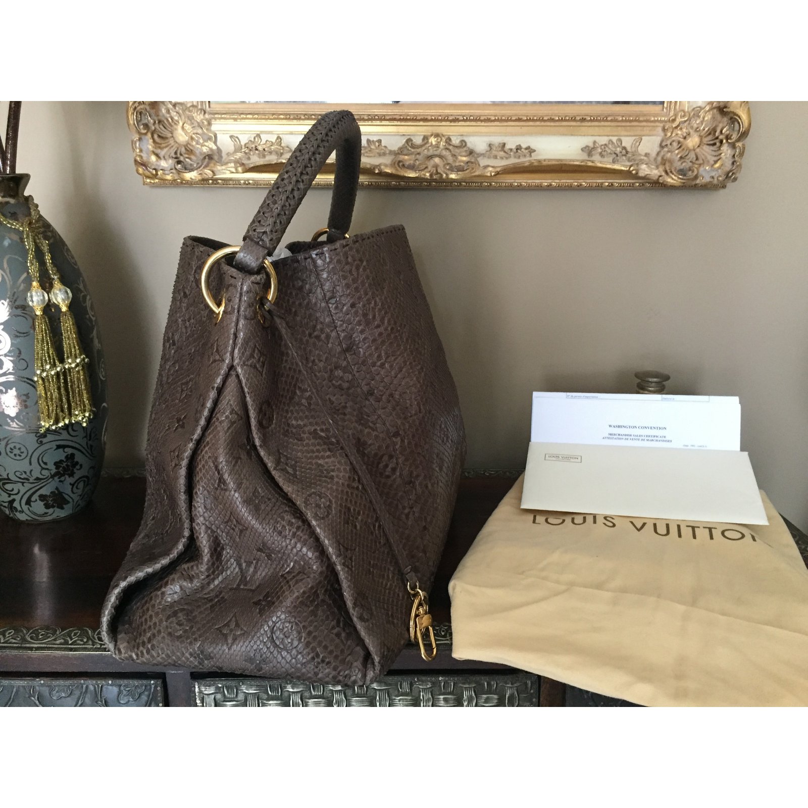 Louis Vuitton Artsy MM Python Bag - ShopperBoard