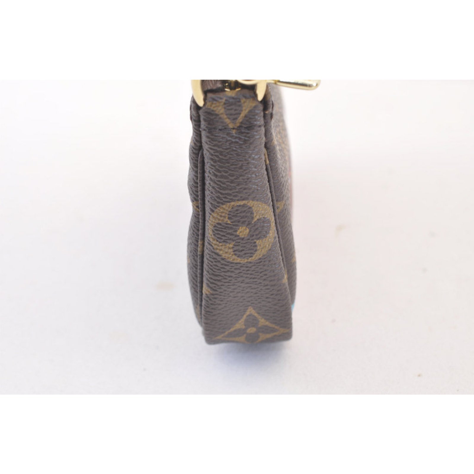 Pochette accessoire cloth mini bag Louis Vuitton Brown in Cloth - 16385750