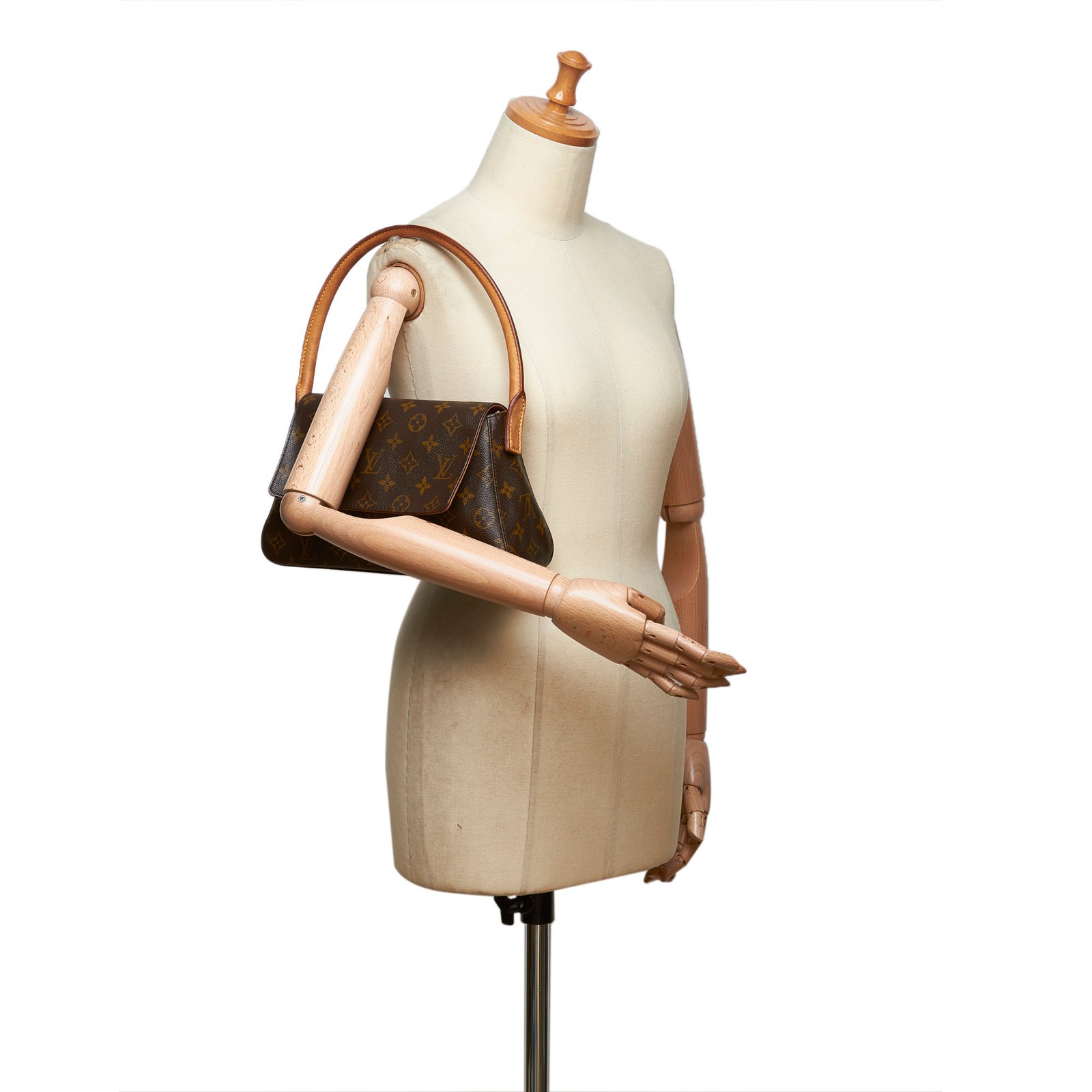 Looping cloth handbag Louis Vuitton Brown in Cloth - 36267265