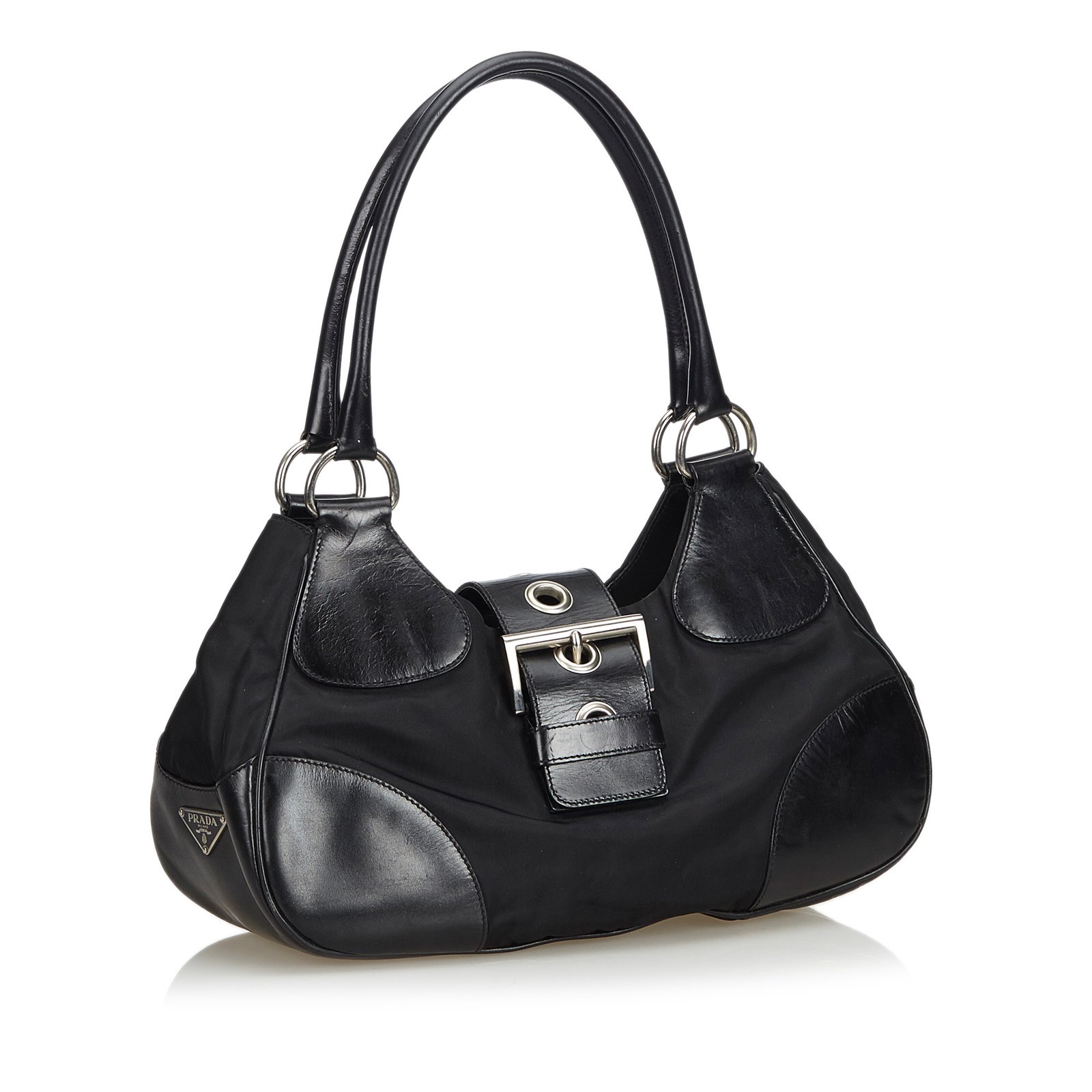 Re-nylon cloth handbag Prada Black in Cloth - 32918437