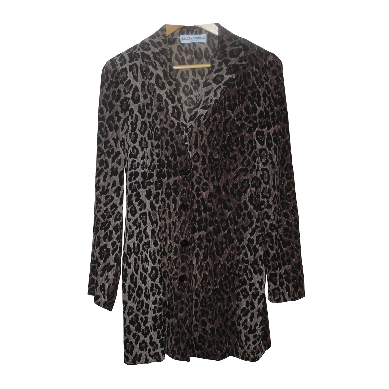 Dolce & Gabbana Tops Leopard print Polyester ref.109243 - Joli Closet