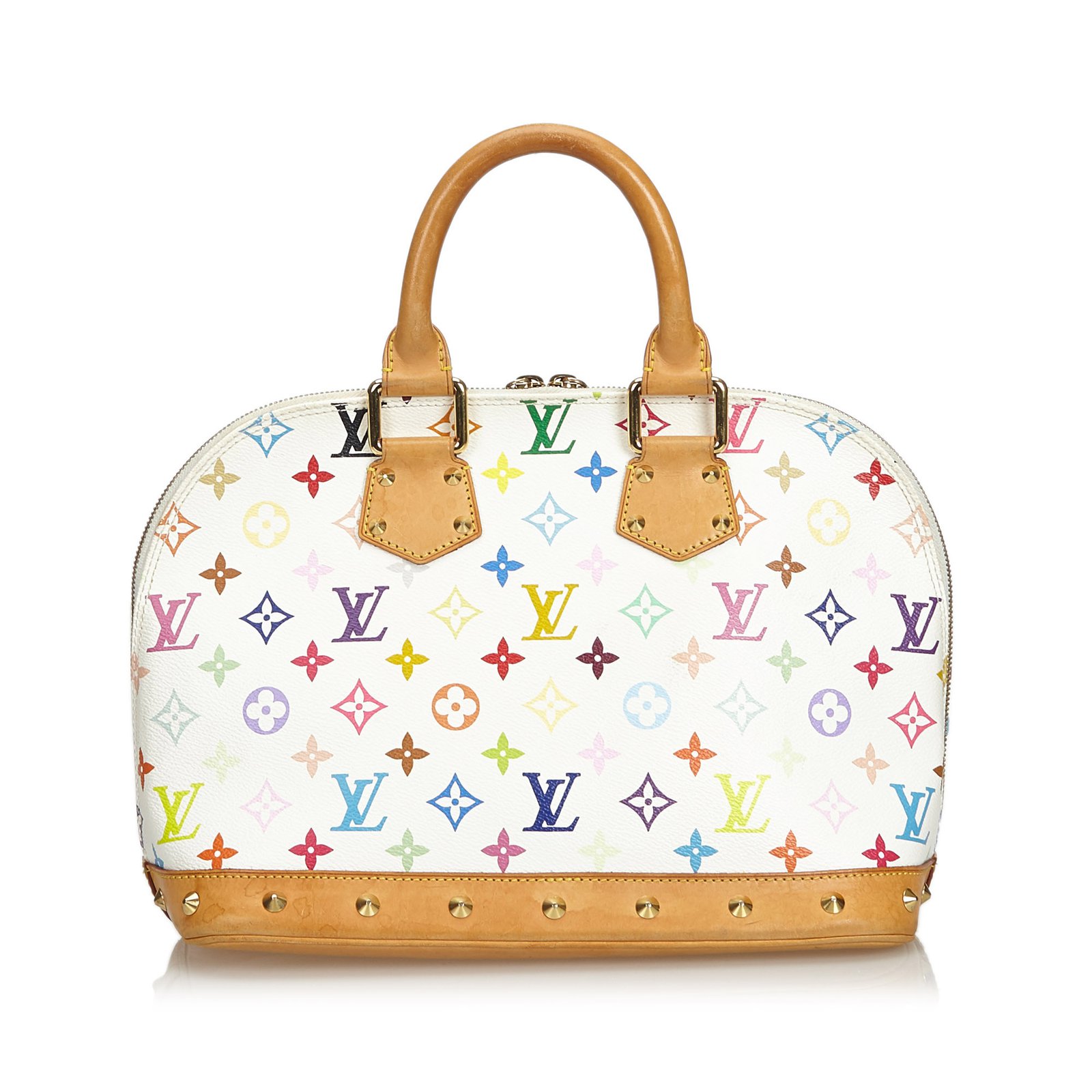 Louis Vuitton White Multicolor Alma PM Handbag – LaVal's Lux