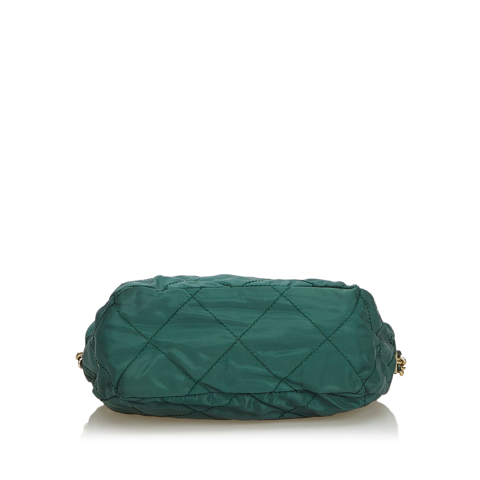 Sacs A Main Prada Sac A Bandouliere En Nylon Nylon Tissu Vert Ref Joli Closet