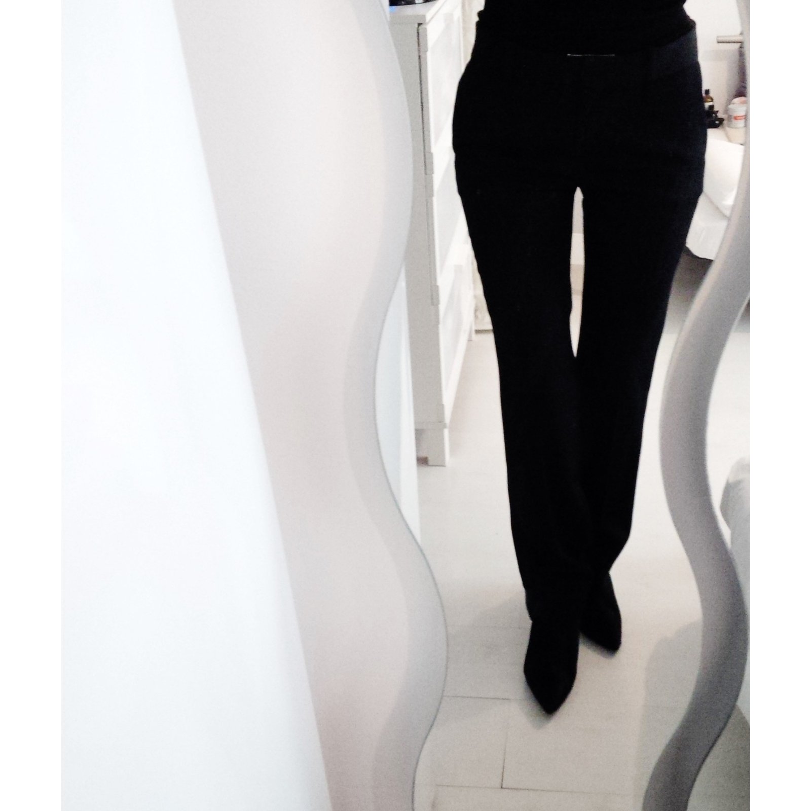 Céline Pants, leggings Black Wool ref.98220 - Joli Closet
