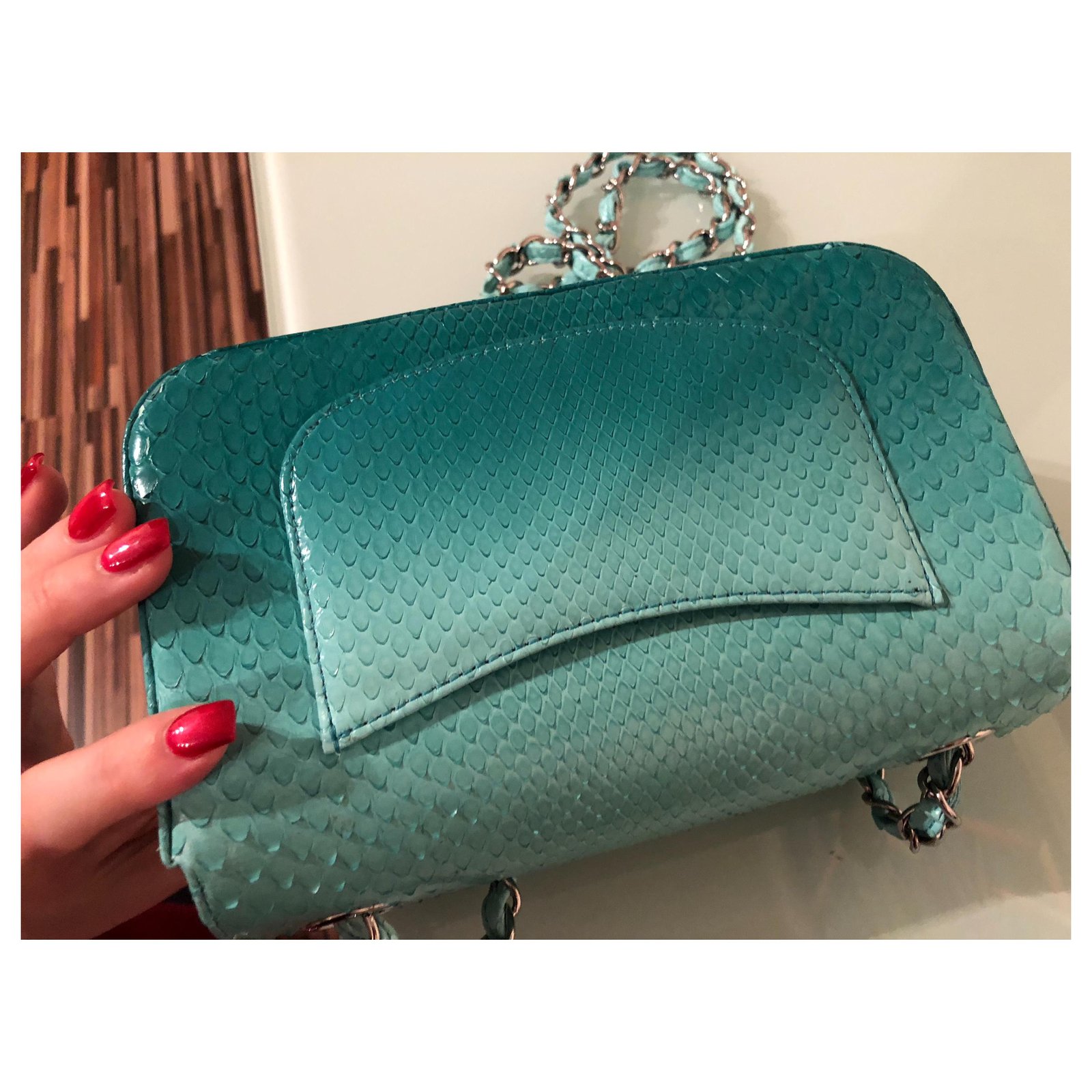 Chanel Handbags Light green Leather ref.972663 - Joli Closet