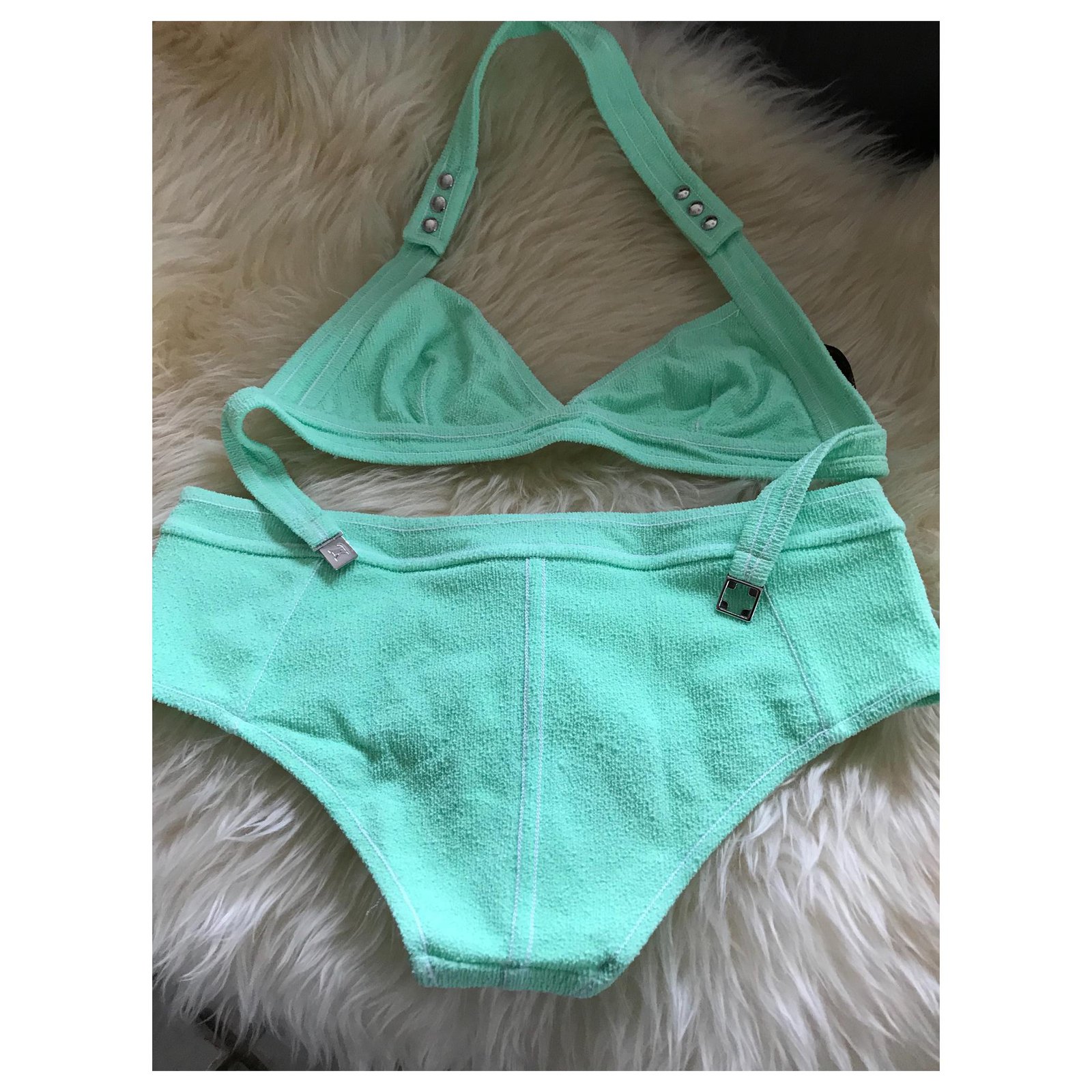 Louis Vuitton Swimwear Swimwear Cotton Light green ref.111936 - Joli Closet