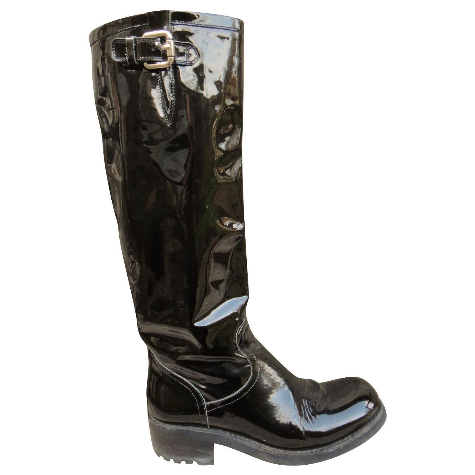 Bottes FREE LANCE 'Torera Geronimo' En Cuir Baby Lux - Pointure 39.5, Talon >7 Cm (occasion Superbe état)