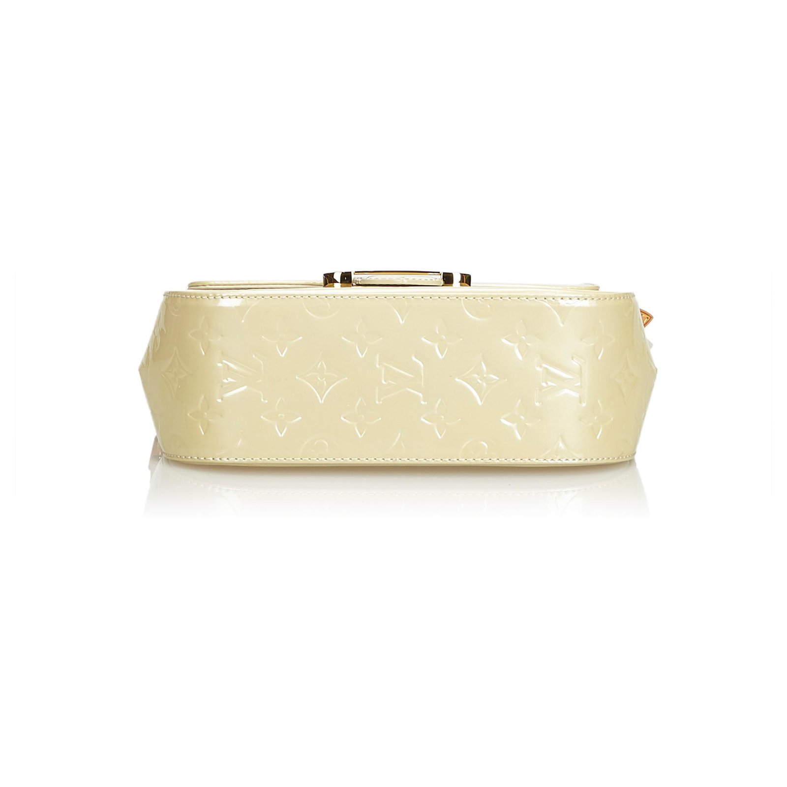 Louis Vuitton Vernis Bellflower GM White Cream Leather Patent leather  ref.112836 - Joli Closet