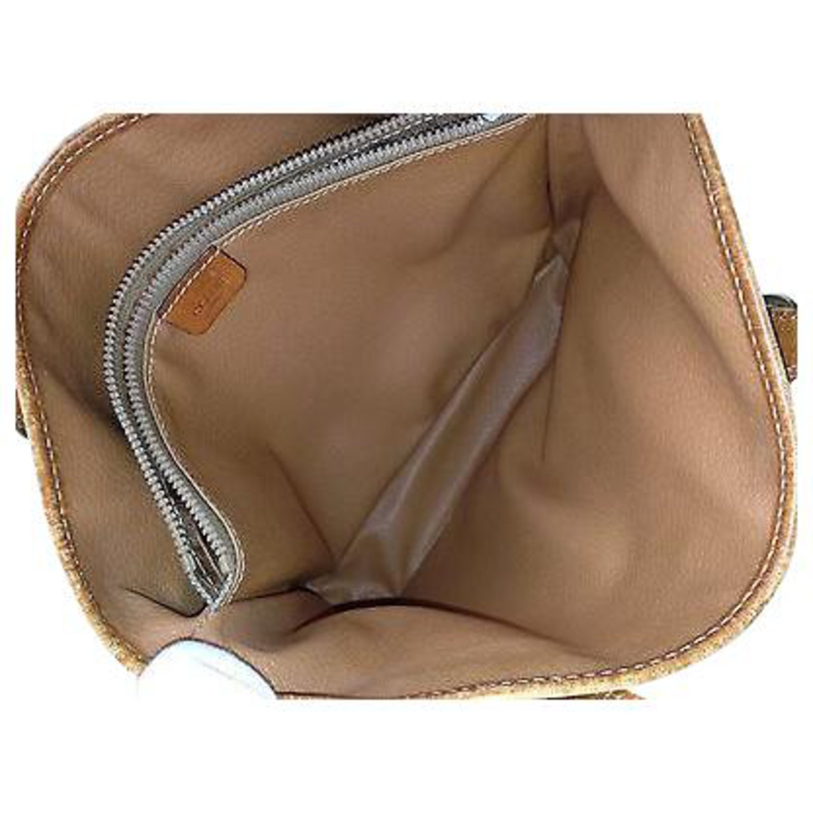 Céline Celine Brown Macadam Travel Bag Beige Cloth Cloth ref.720775 - Joli  Closet