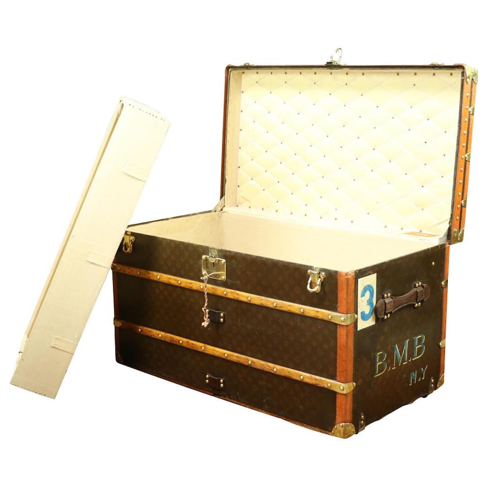 Louis Vuitton Vanity Malle Boite à Flacons Toile Marron ref.727991