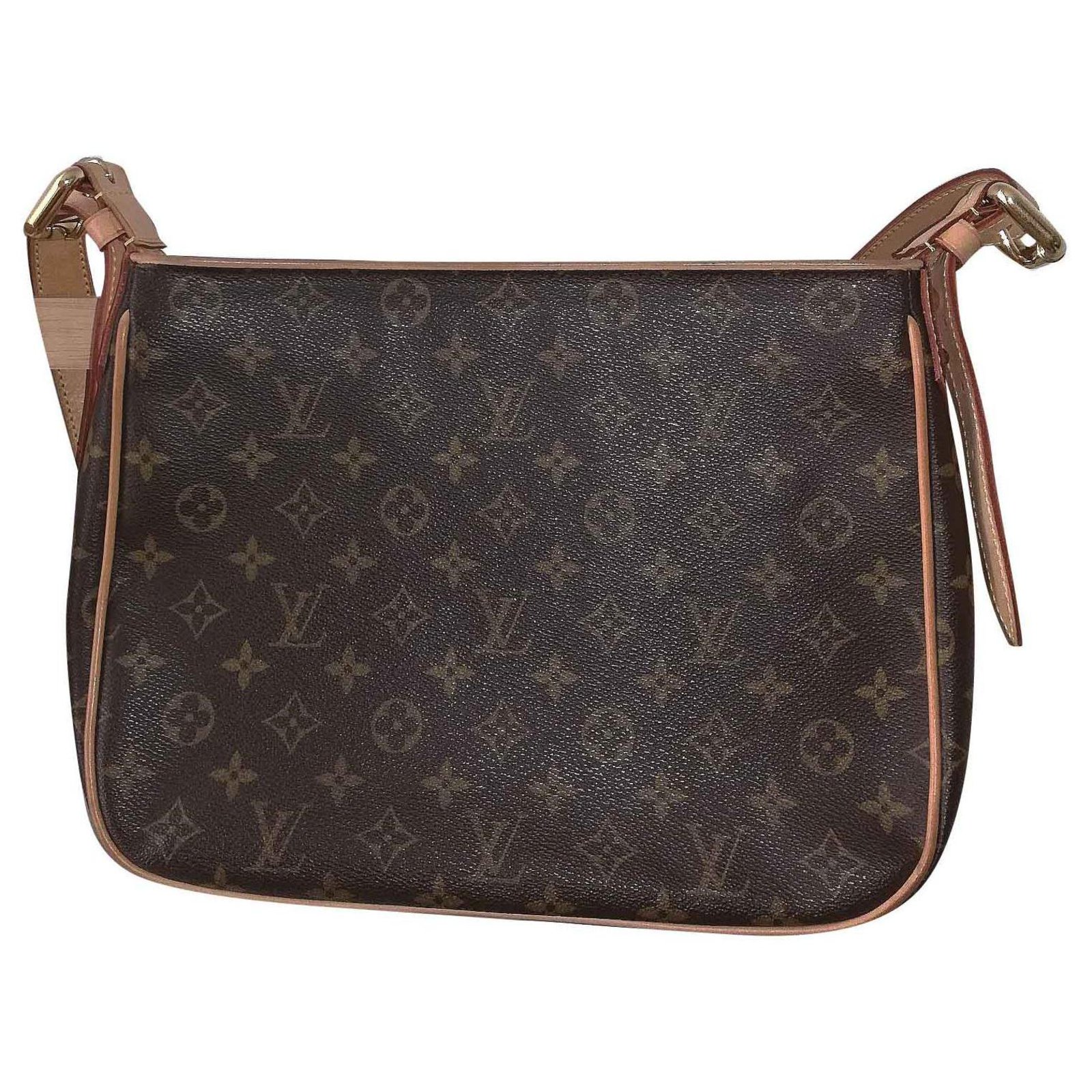 Louis Vuitton Brown Monogram Hudson GM Leather Cloth ref.238481 - Joli  Closet