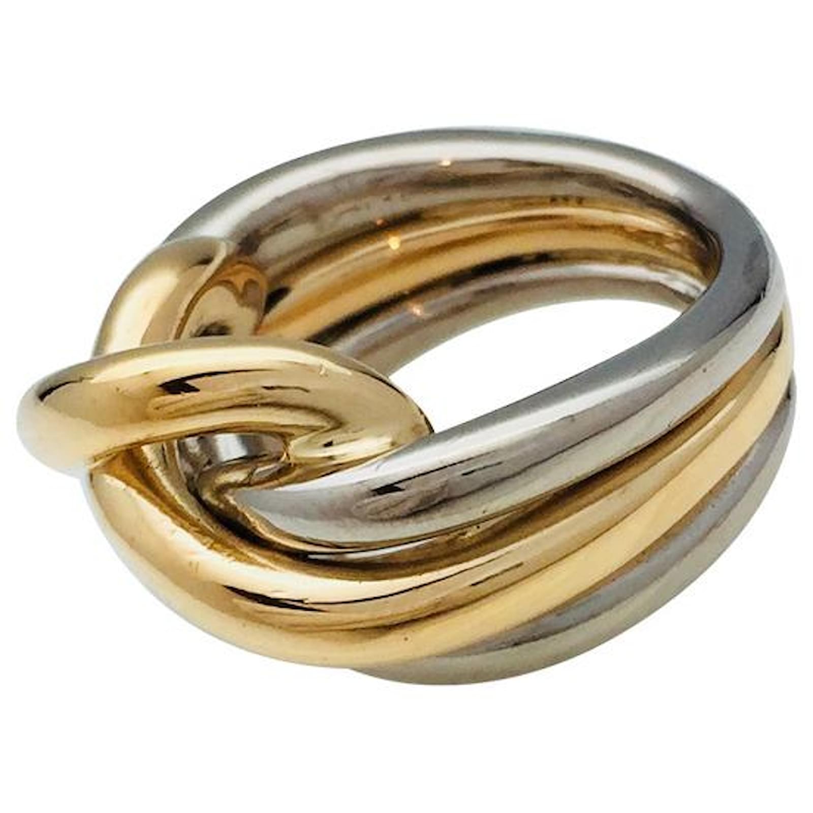 Bague bicolore argent 925 ‰, tout métal SO OR