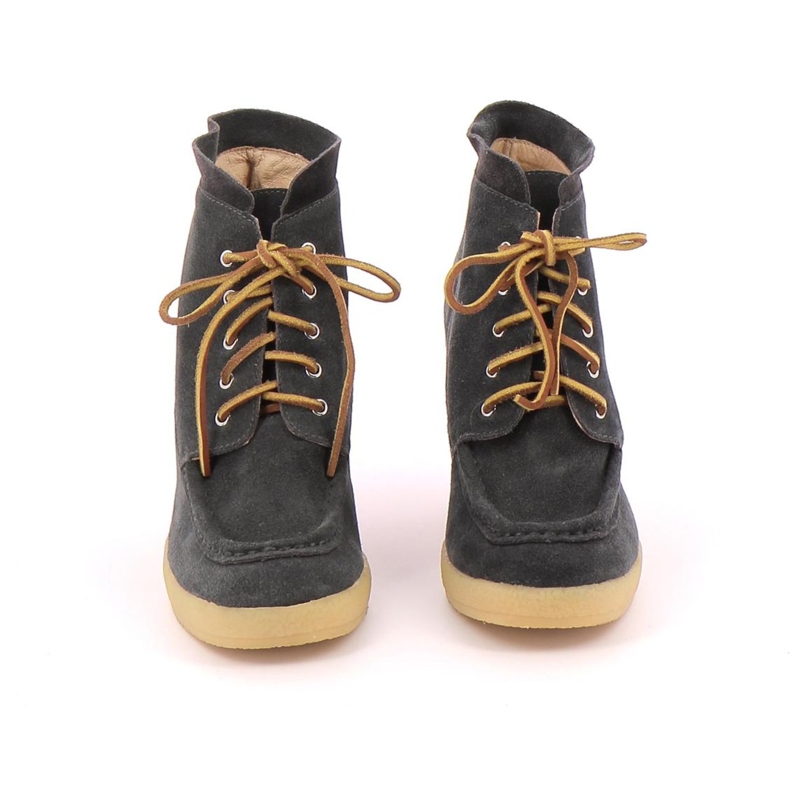 Mellow Yellow Ankle Boots / Low Boots Grey Nubuck ref.114701 - Joli Closet