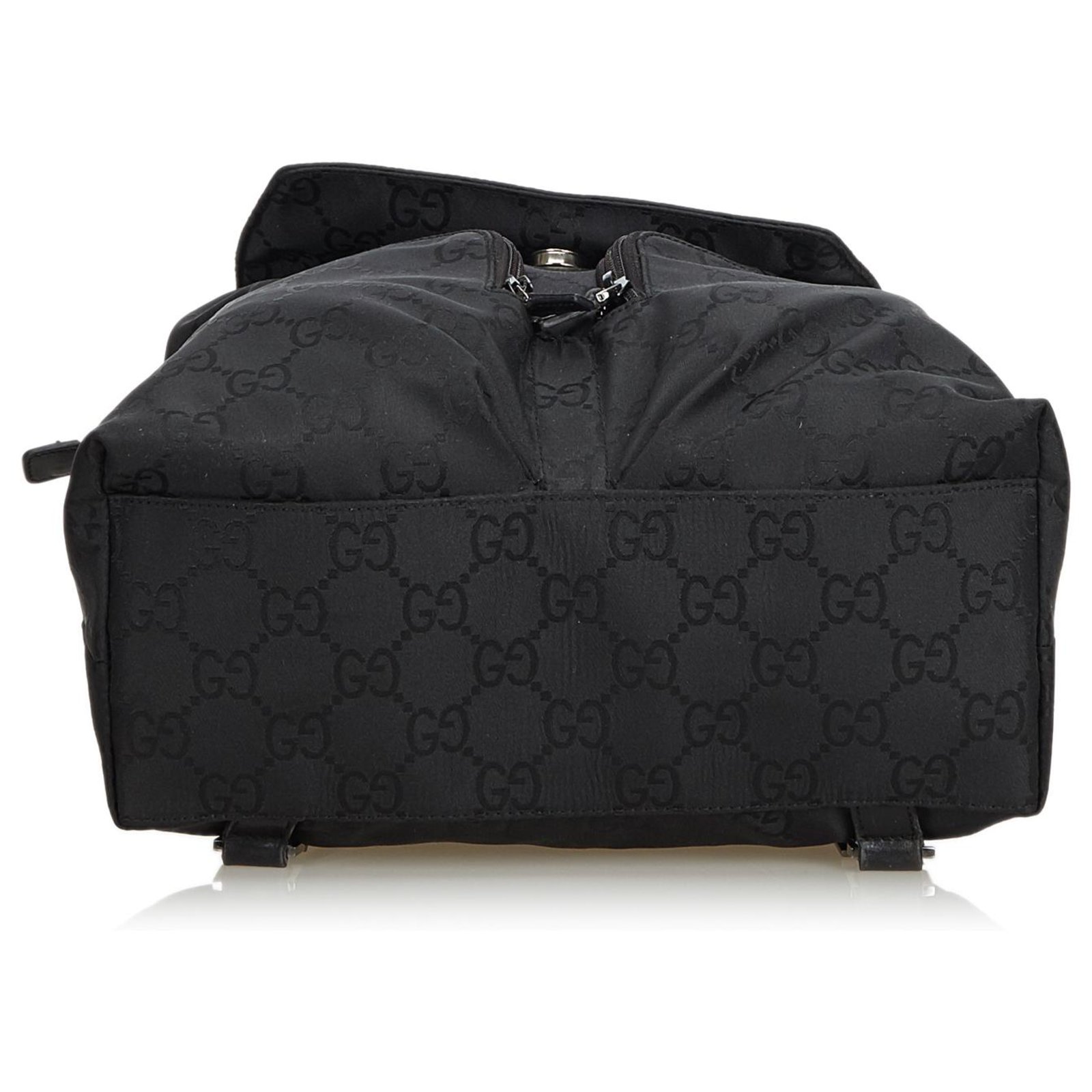 Gucci Drawstring Backpack Supreme Canvas Black