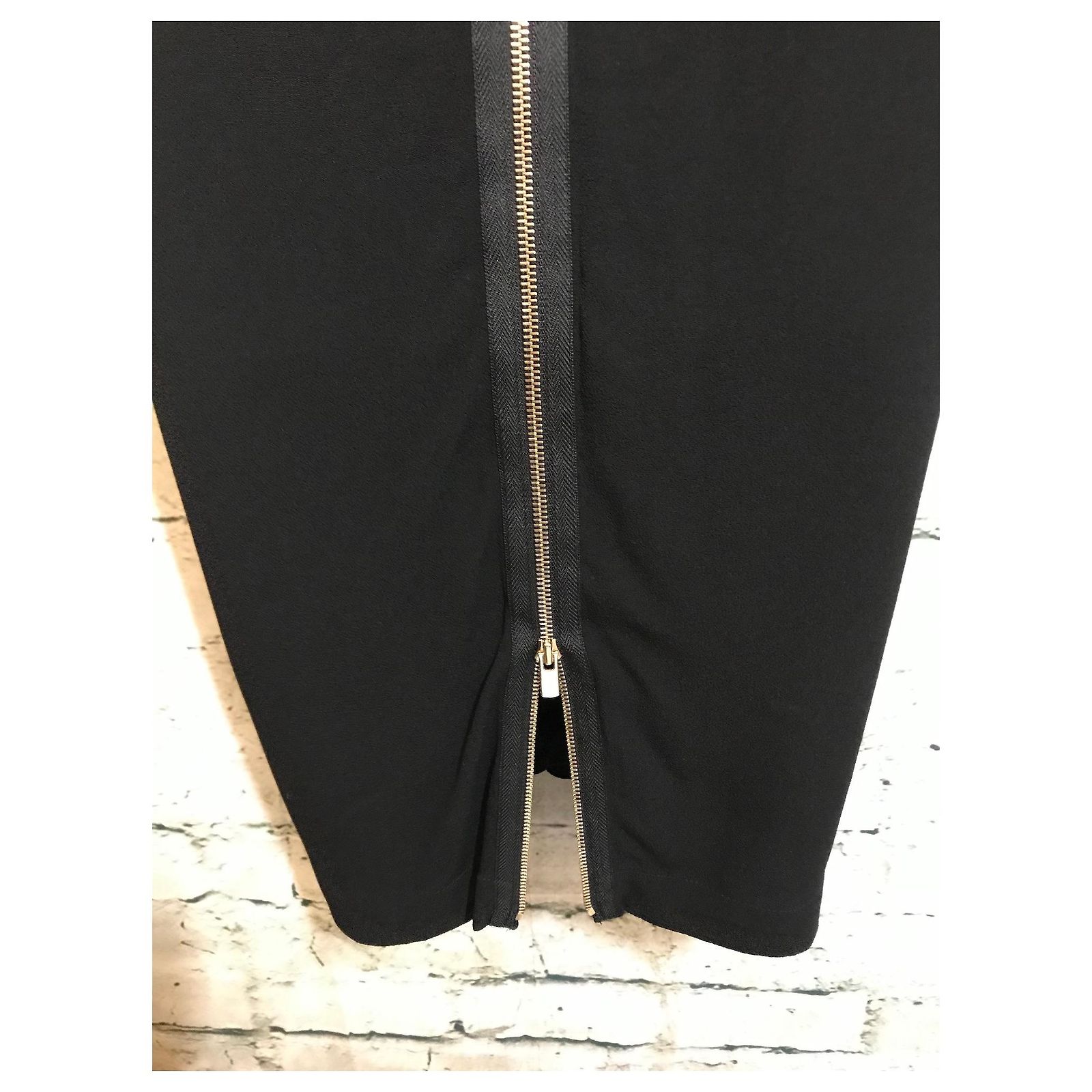 Robe Noire Gerard Darel En Viscose Taille 36 (40i) - Excellent état Occasion