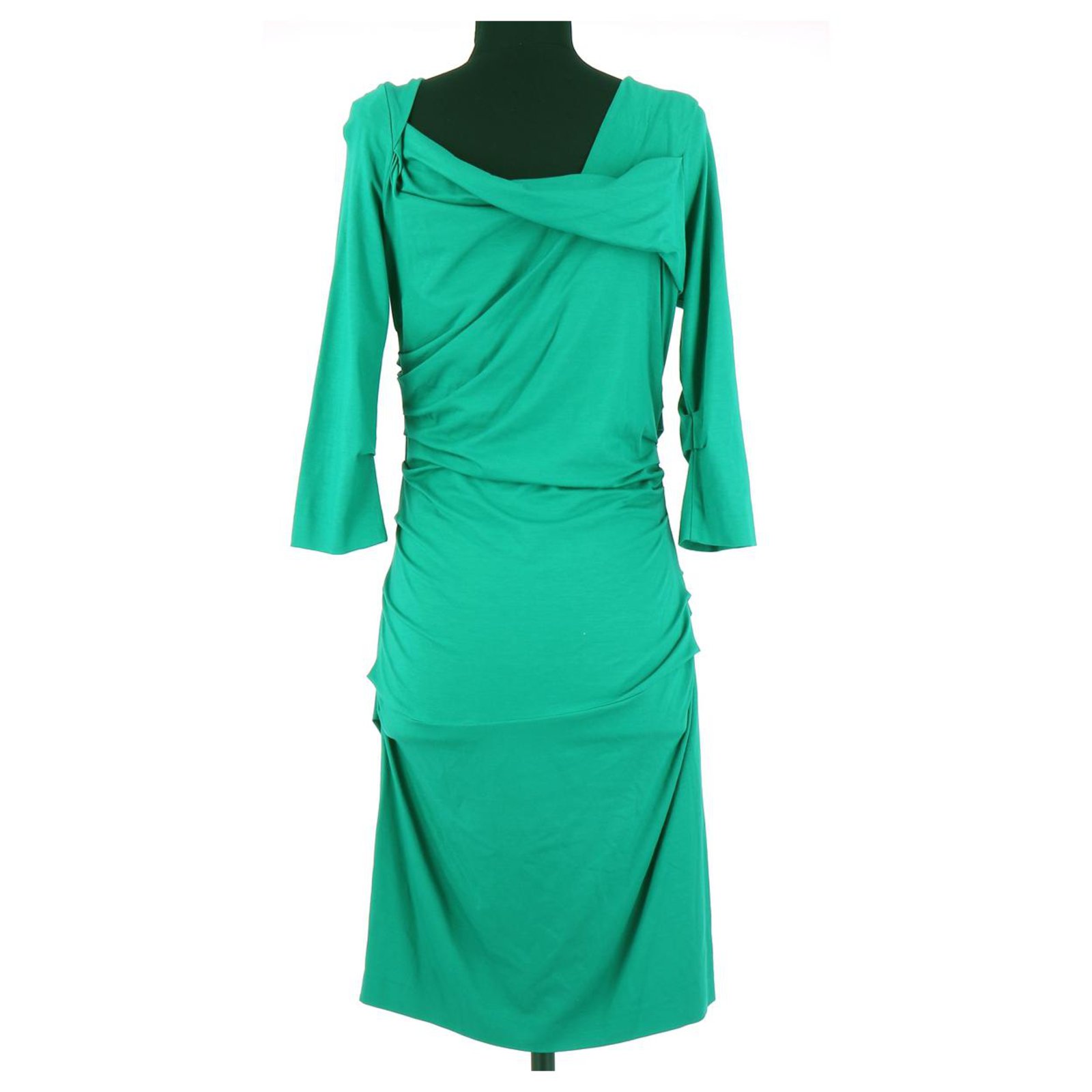 Diane Von Furstenberg Dress Dark green Viscose ref.115182 - Joli Closet