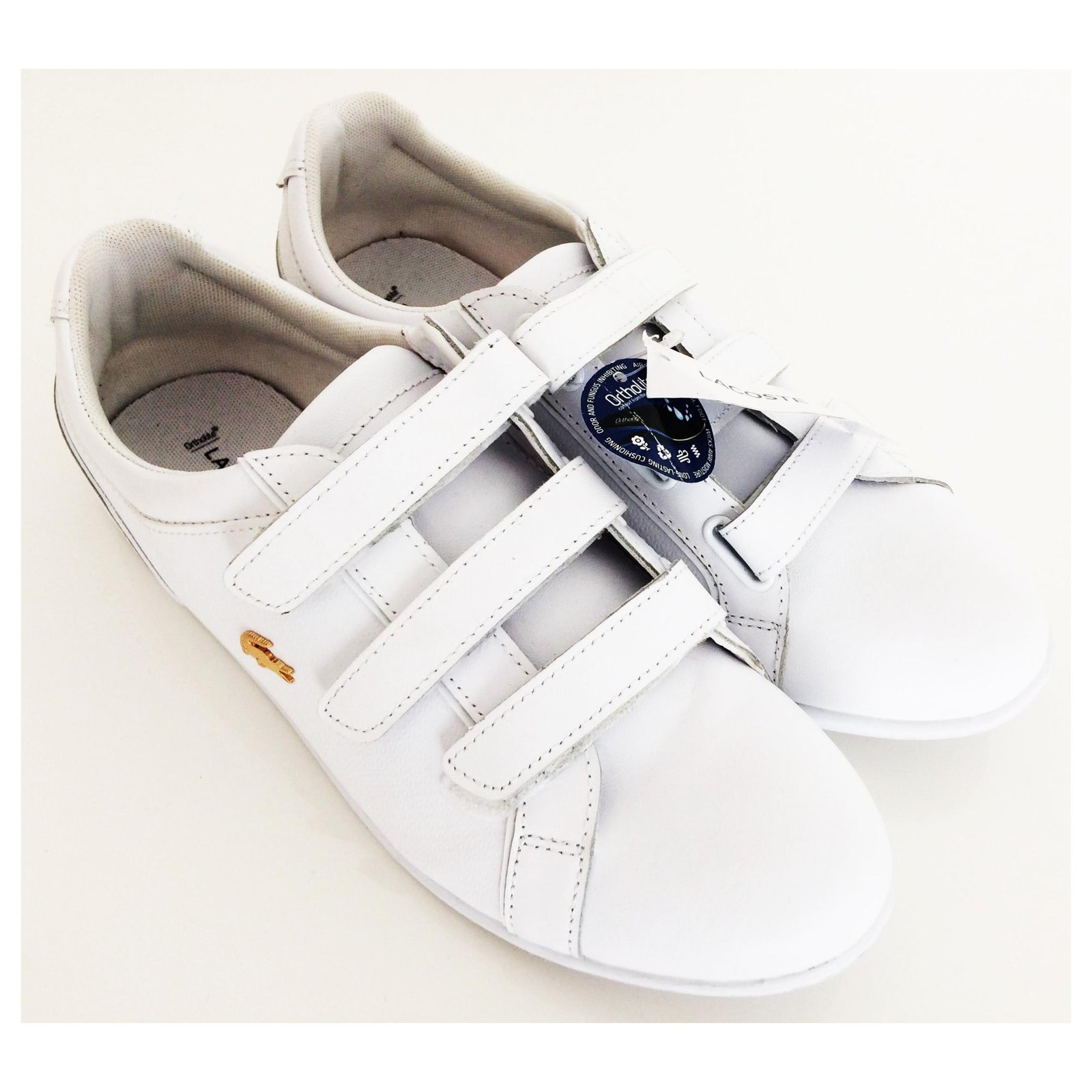 Baskets Lacoste Neuf avec tiquettes Synth tique Blanc ref