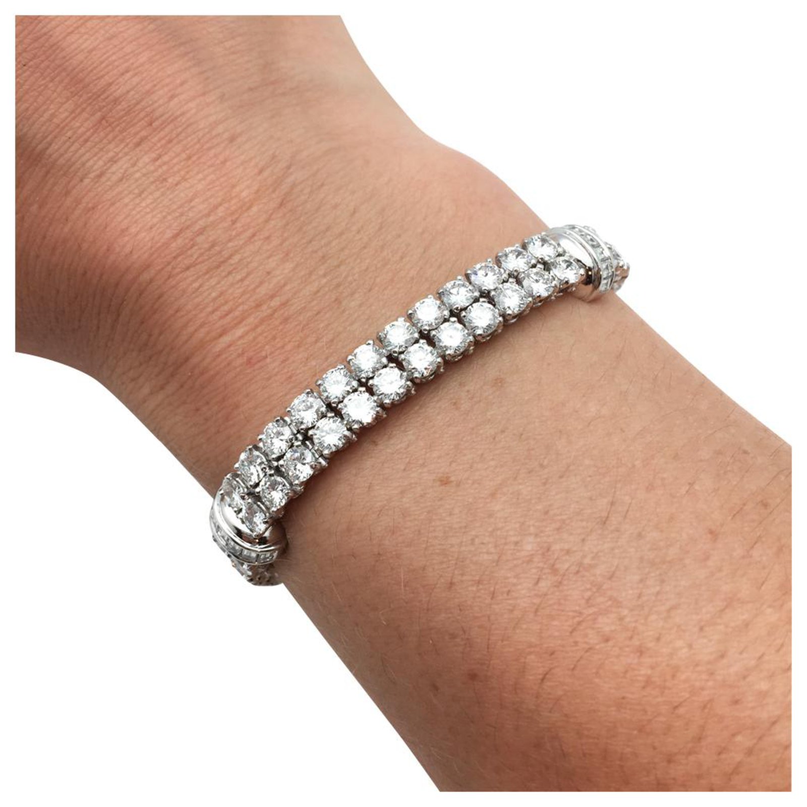 cartier platinum diamond bracelet