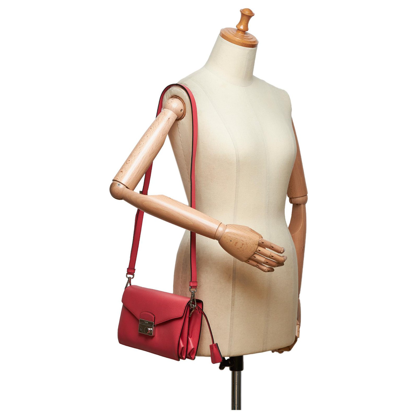 Prada Saffiano Mini Sound Crossbody Bag Pink Leather ref.116151 