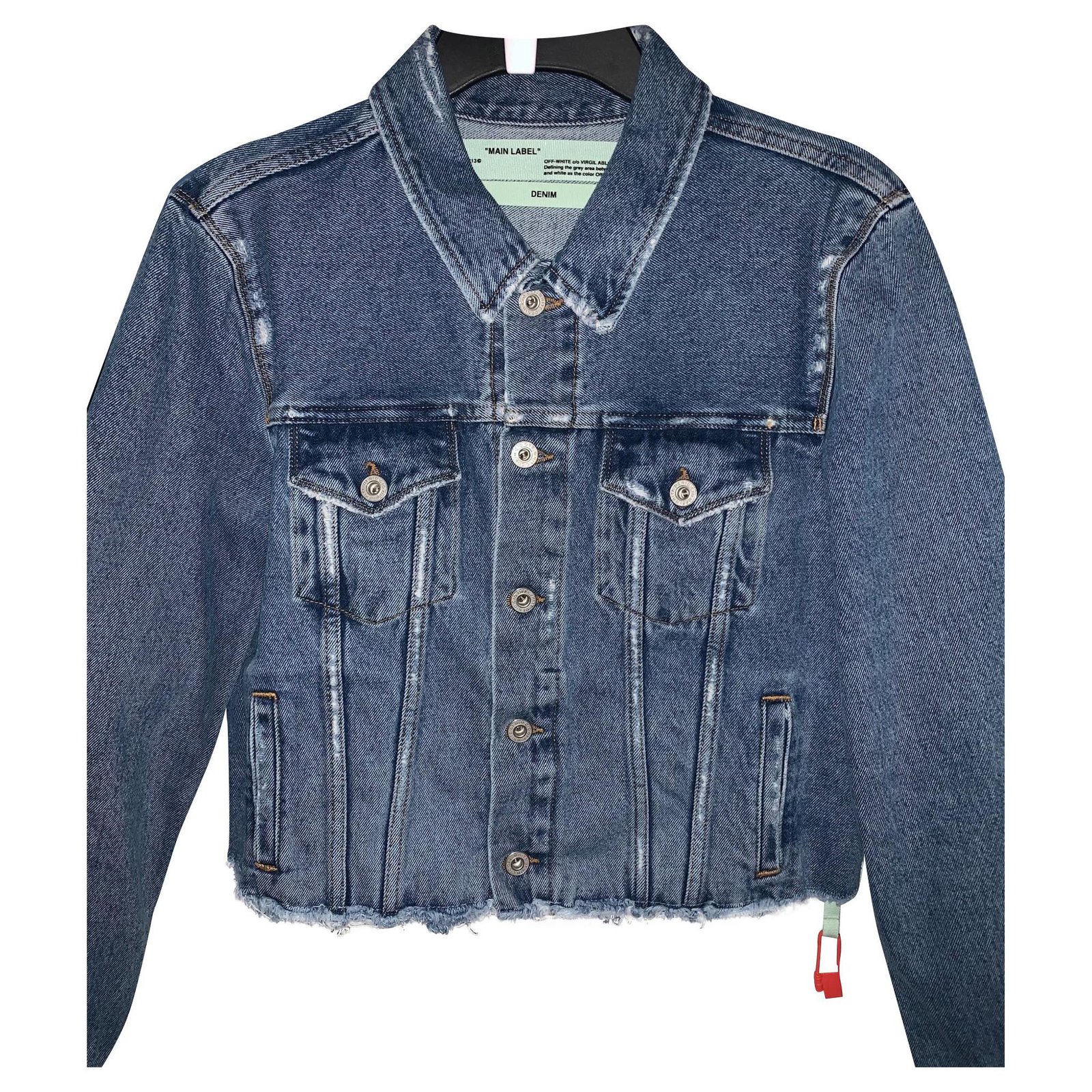 Off White Jackets Blue Denim Ref.116228 - Joli Closet