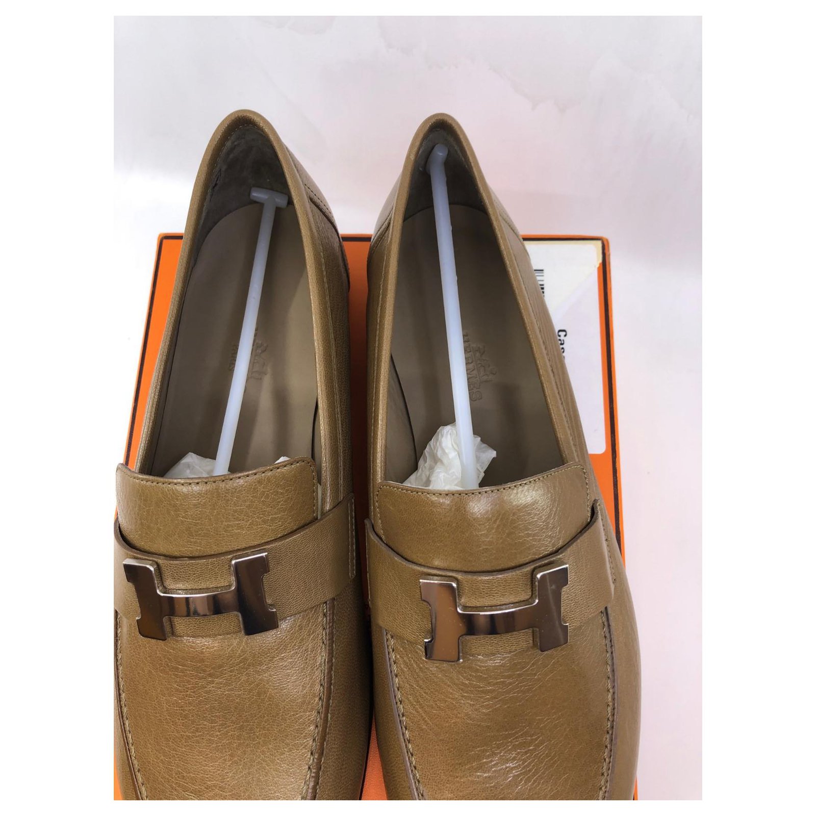 Hermès mocassin Light brown Leather ref.116437 - Joli Closet