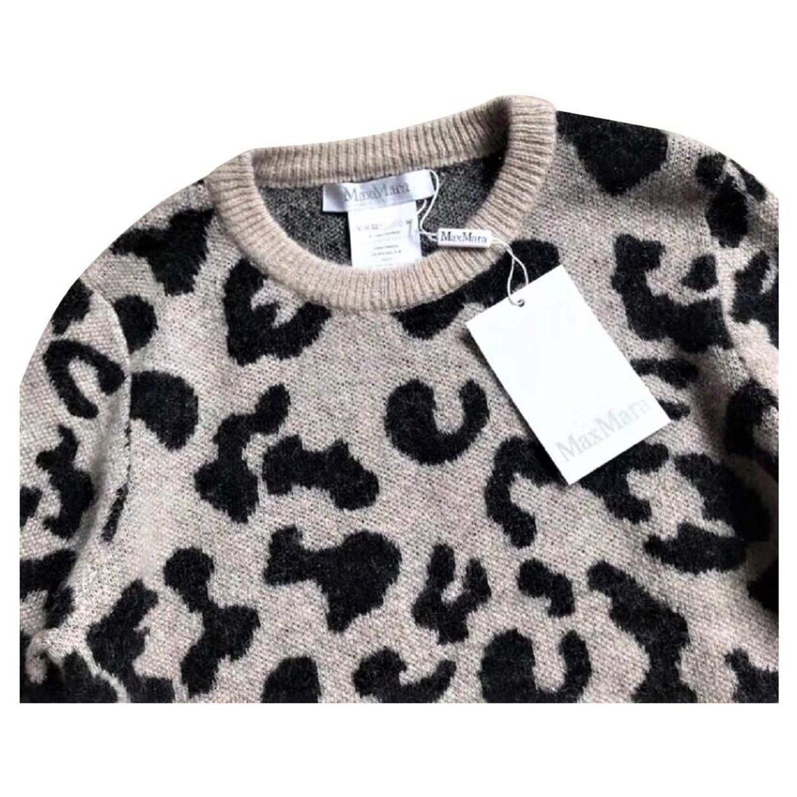 Max mara deals leopard sweater