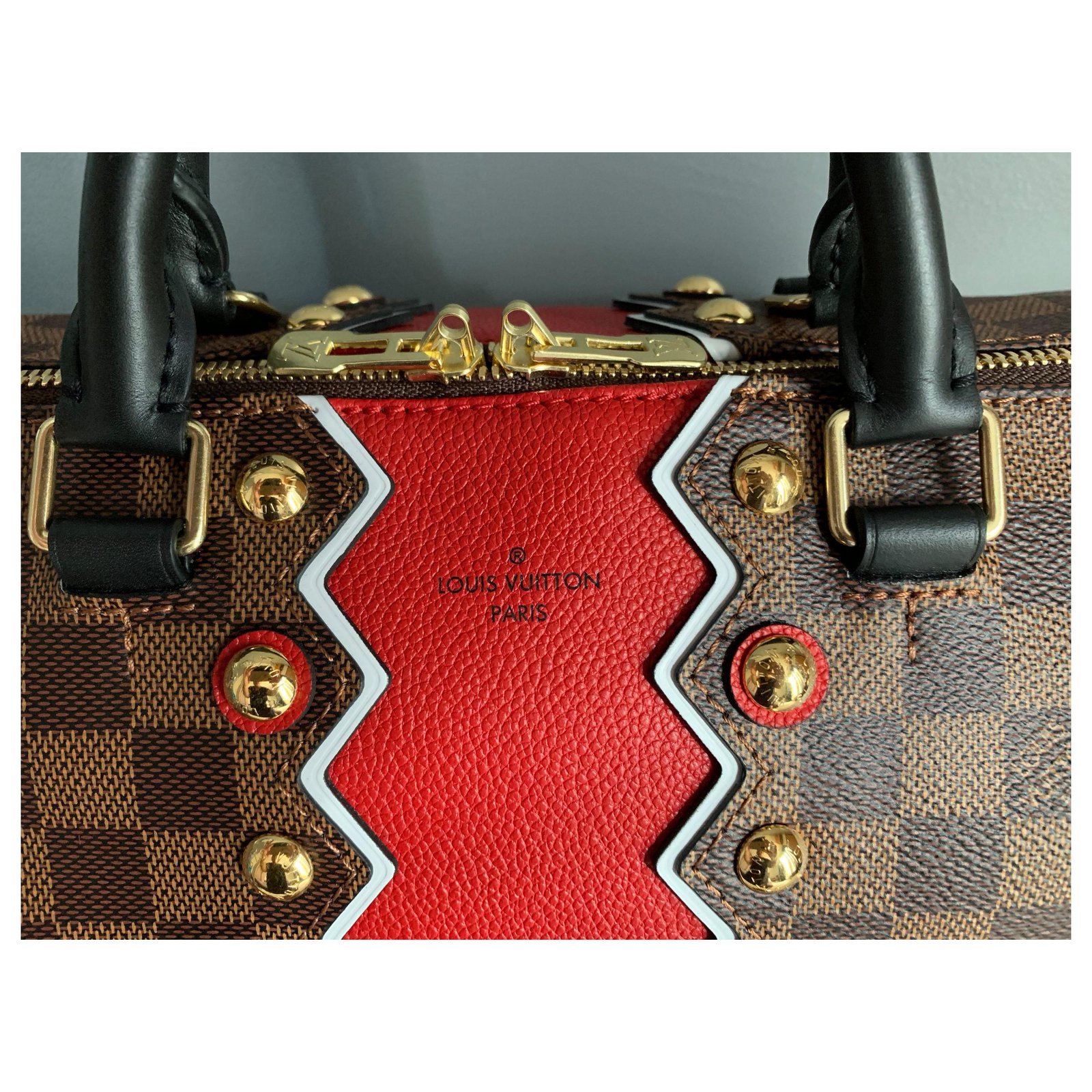 Sac Louis Vuitton speedy 30 Karakoram collection Brown Cloth ref