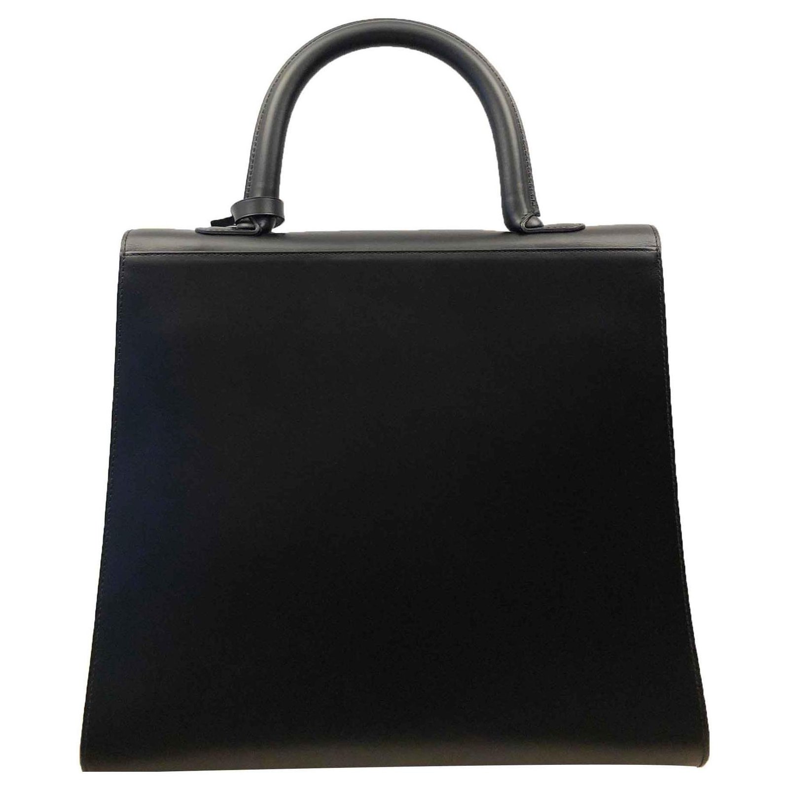Tempête leather handbag Delvaux Black in Leather - 32603952