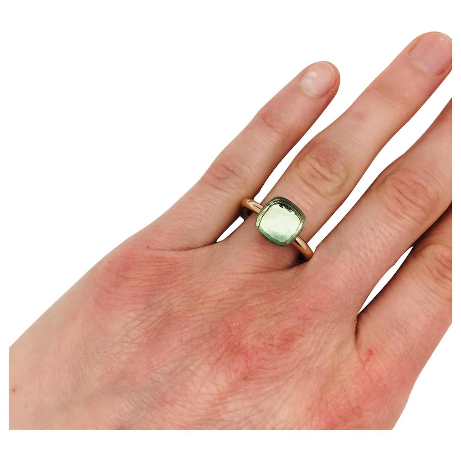 Pomellato ring,"Nudo",Rose gold, prasiolite. Pink gold ref.117818