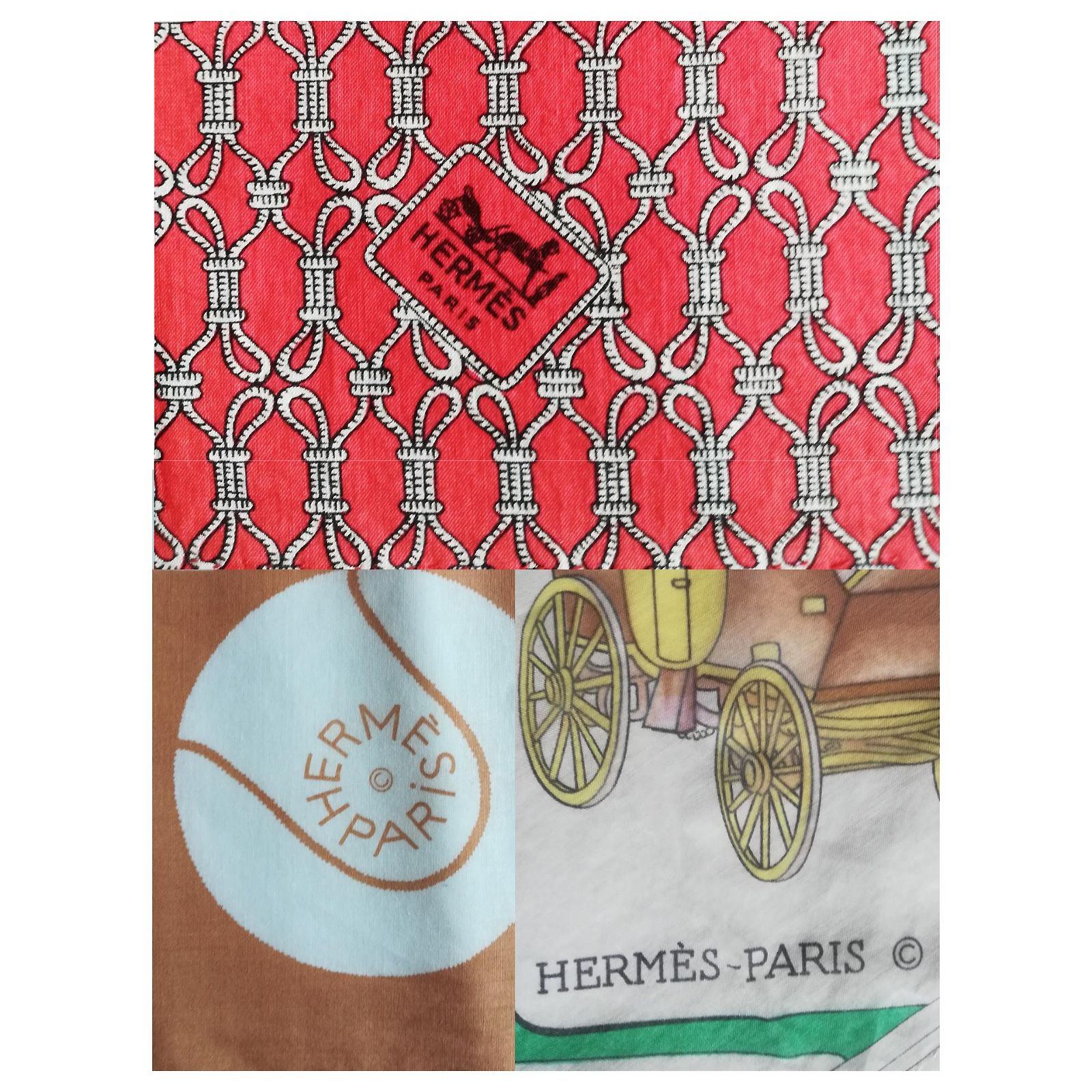 Carré Hermès 90 Cm En Soie - Motif Géométrique, Couleur Rose, Neuf Avec Boîte Originale