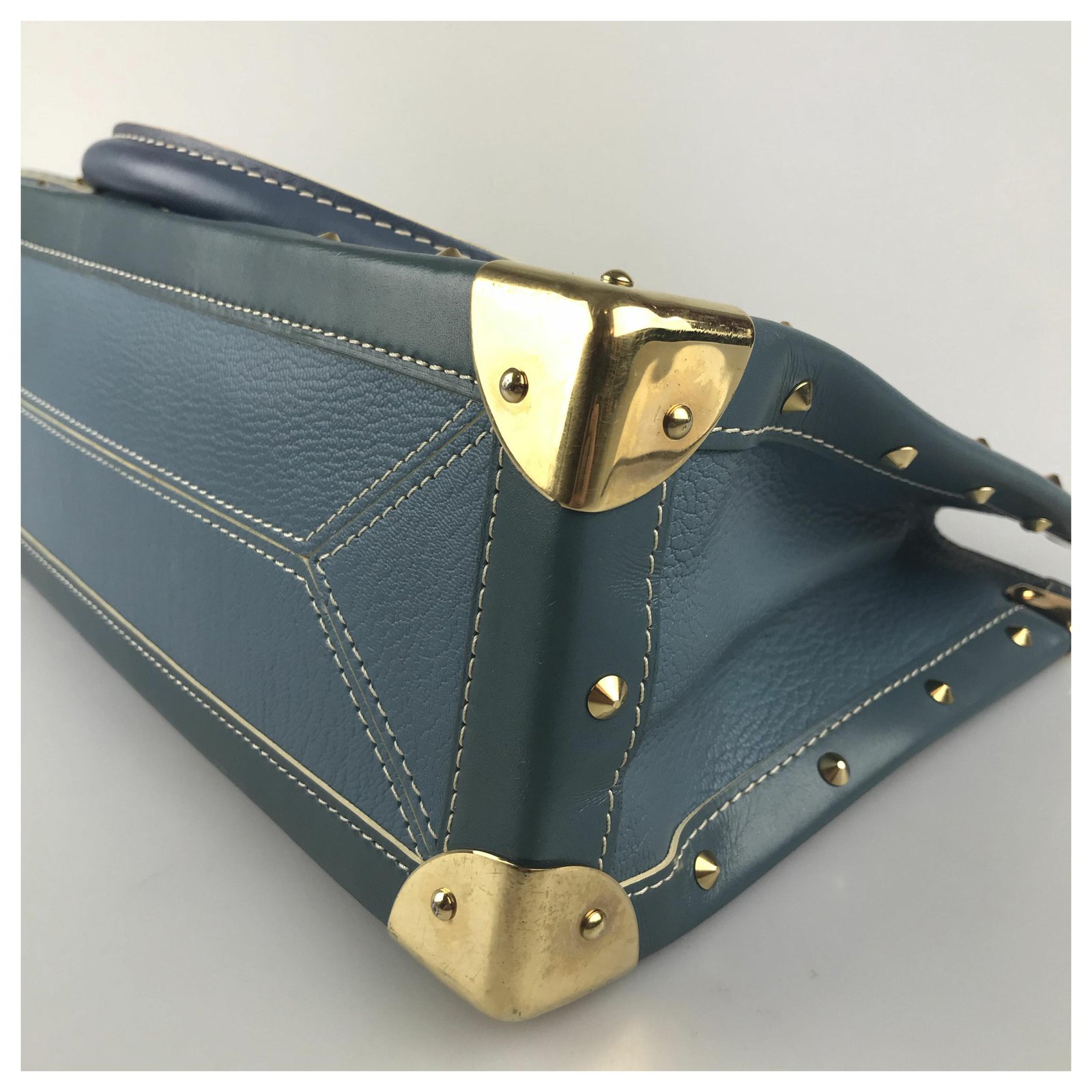 A Blue Suhali Leather Le Fabuleux Bag Louis Vuitton