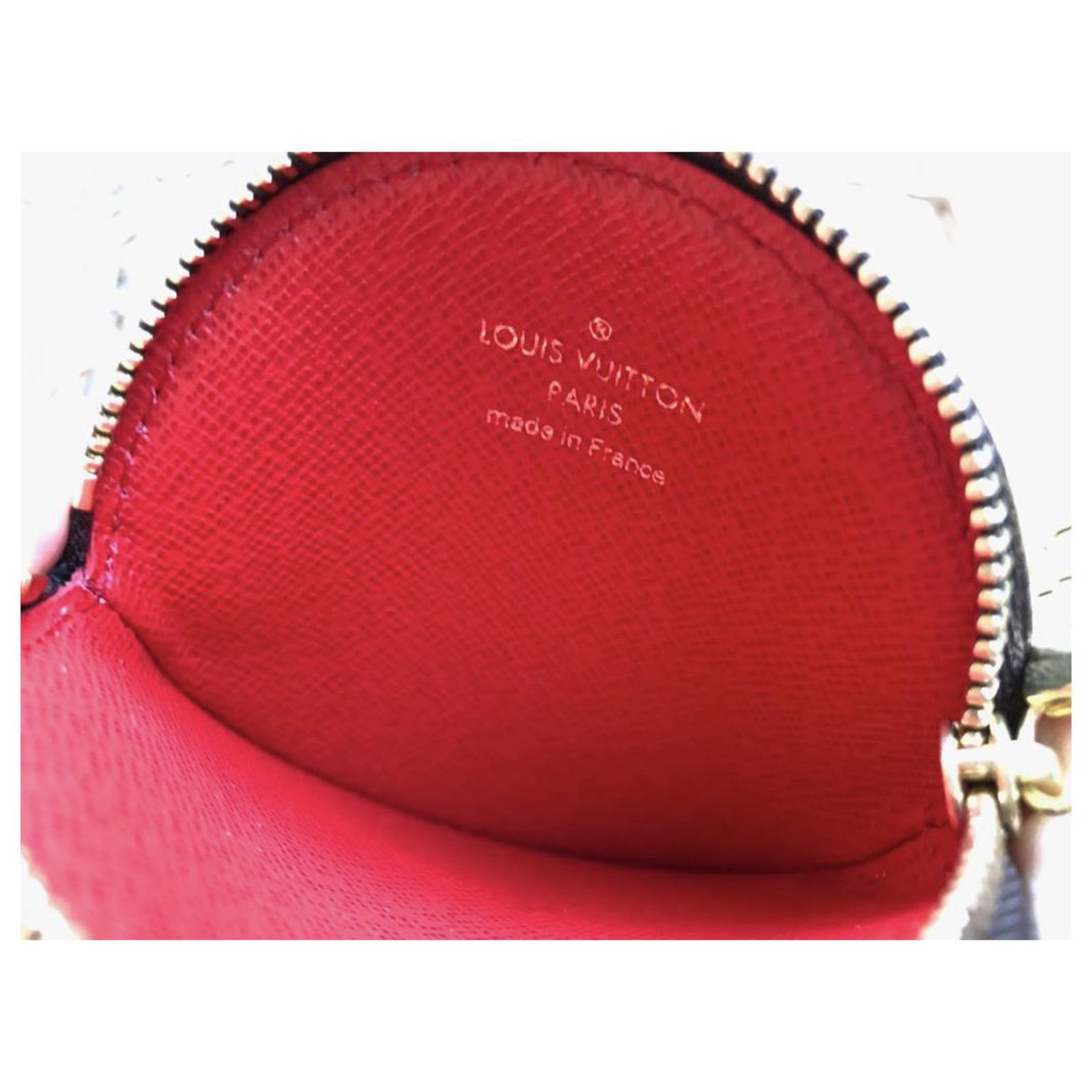 Louis Vuitton Porte Monnaie Rond Brown Cloth ref.256157 - Joli Closet
